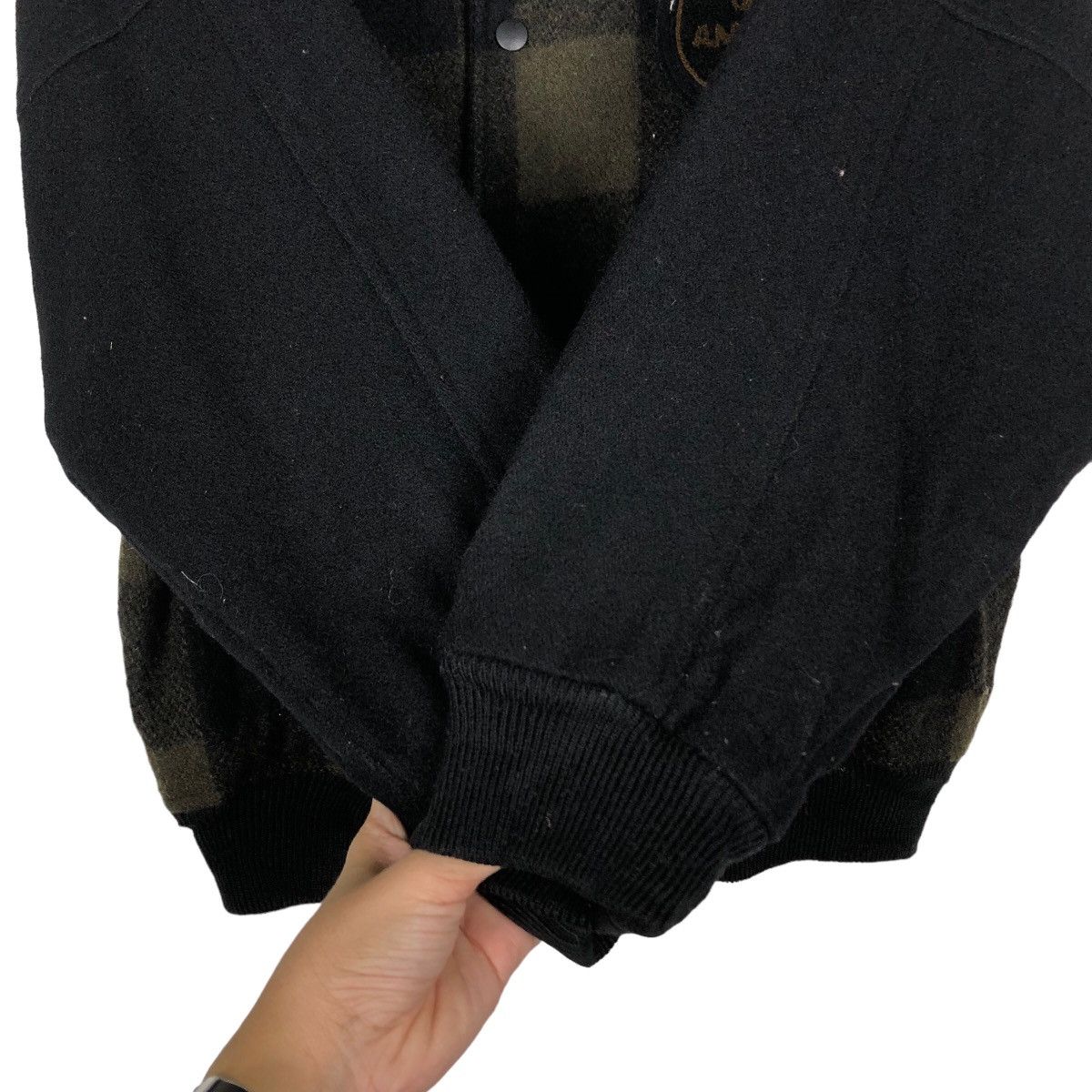 Japanese Brand 🔥Vtg Wool Herringbone Bomber Jacket Mc Gregor USA Size US L / EU 52-54 / 3 - 13 Thumbnail