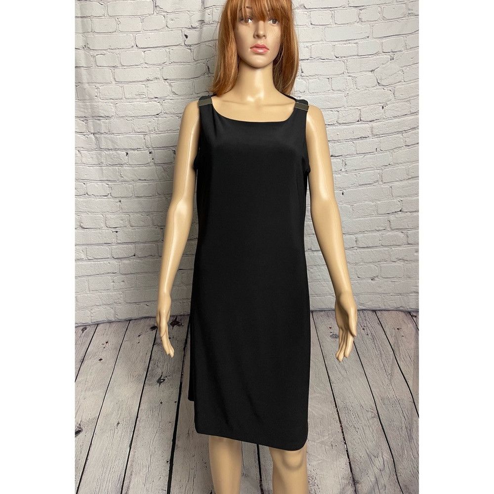 white house black market black dress Draped Back Sheath The blouson sleeves add a easy White House Black Market Reversible