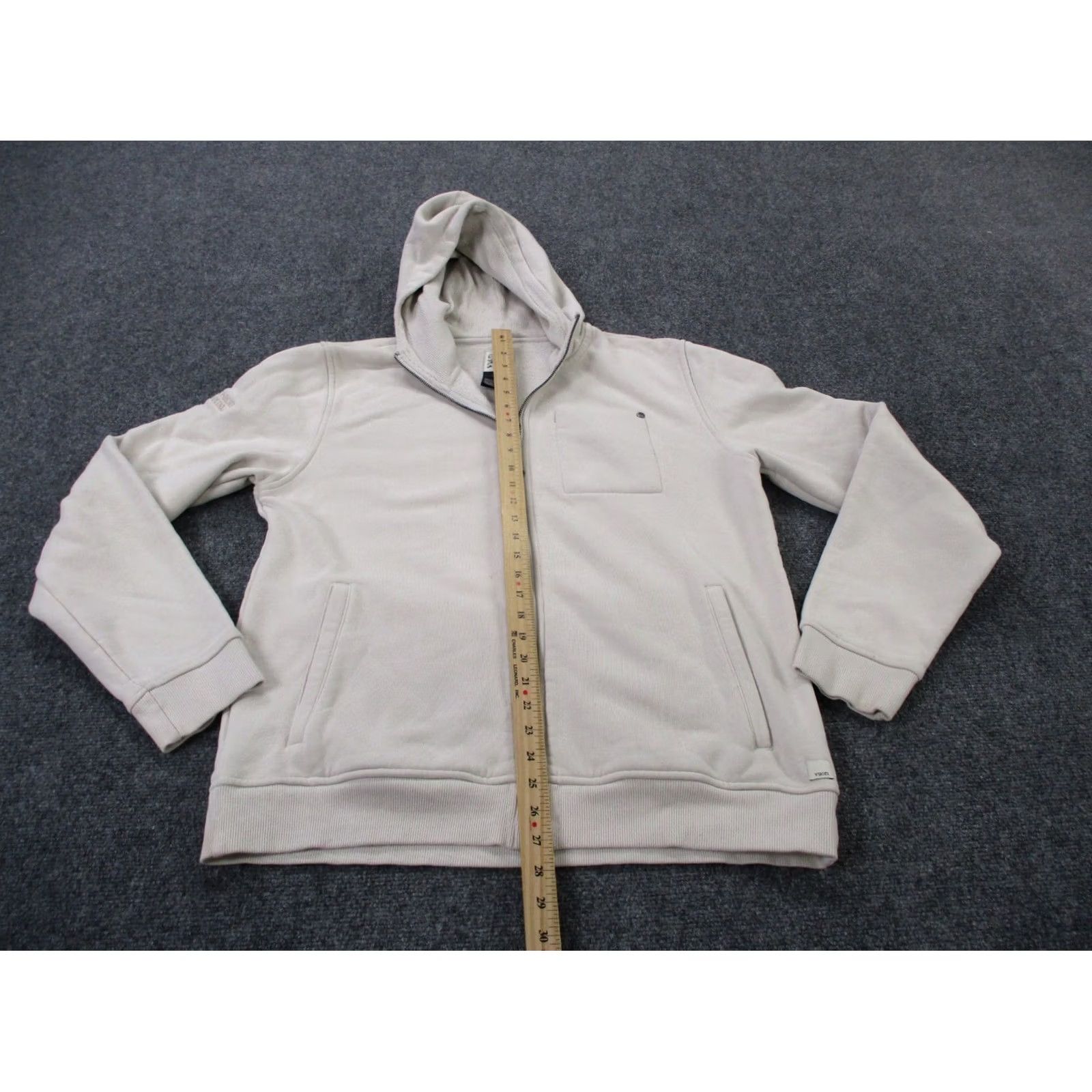 Vuori Vuori Jacket Mens L Beige Seaside Windbreaker Hooded Pockets Outdoor Regular Outerwear Category: Jacket Size US L / EU 52-54 / 3 - 3 Thumbnail