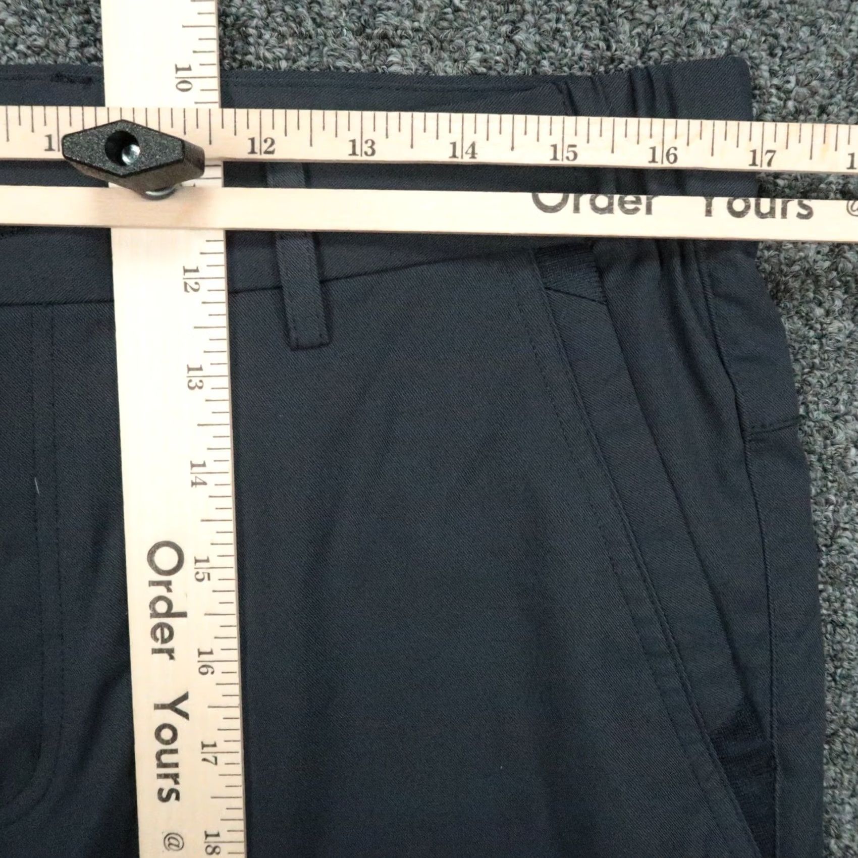 Vintage Jack Archer Pants Mens 33x28 Deep Blue Chino Travel Straight Jetsetter Trouser Size US 33 - 5 Thumbnail