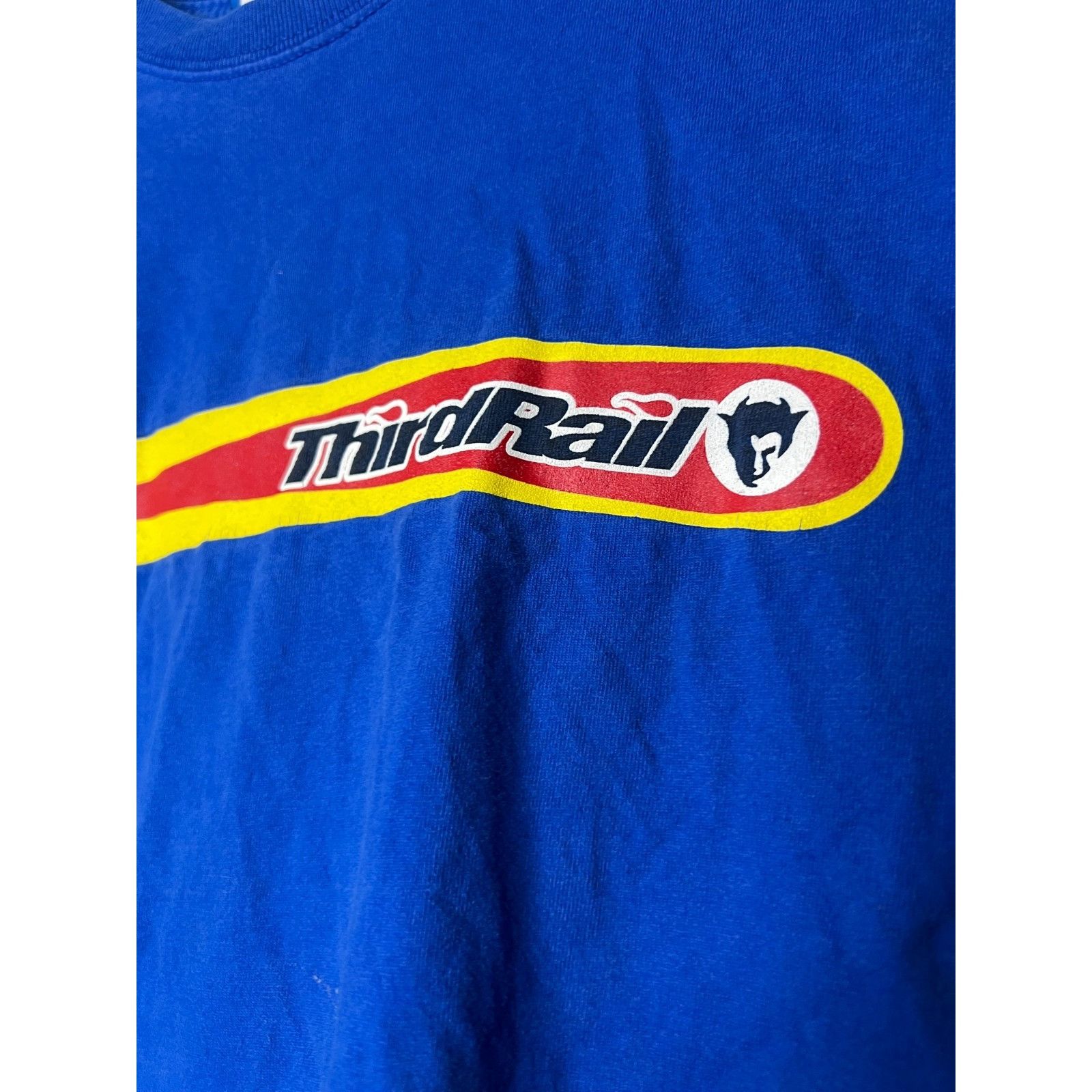 Vintage Vintage 90s Third Rail Skateboards Devil Grunge Long T-Shirt Size US XL / EU 56 / 4 - 3 Thumbnail