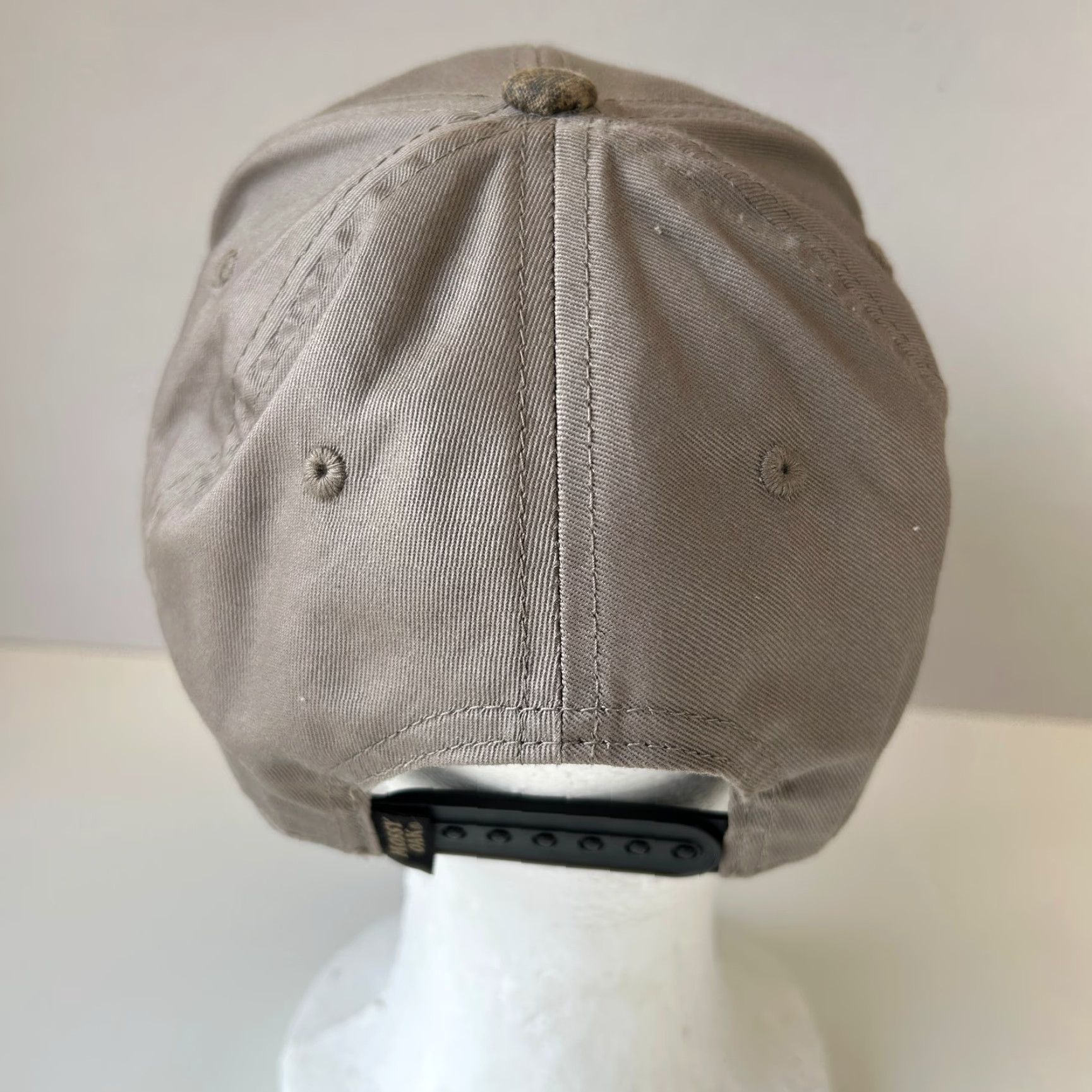 Vintage Mossy Oak Camouflage Snapback Hat Beige Brown Men's One Size Brown Camouflage Hunting Outdoor Adjustable Snapback Hat Mens Size ONE SIZE - 4 Thumbnail