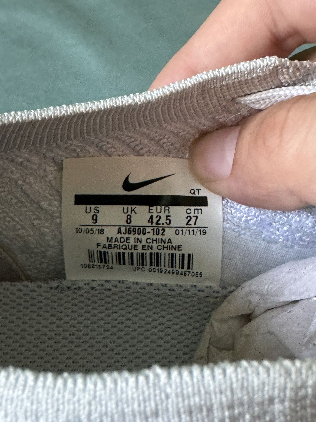 Nike Nike Air Vapormax Flynit 3 Pure Platinum 2019 Size US 9 / EU 42 - 8 Thumbnail