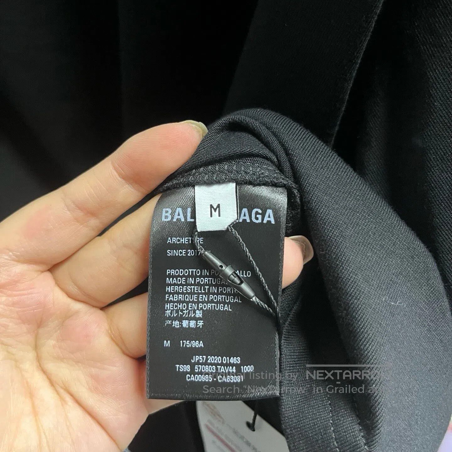 Balenciaga Balenciaga Black cola-print round-neck casual short-sleeve Size US M / EU 48-50 / 2 - 6 Thumbnail