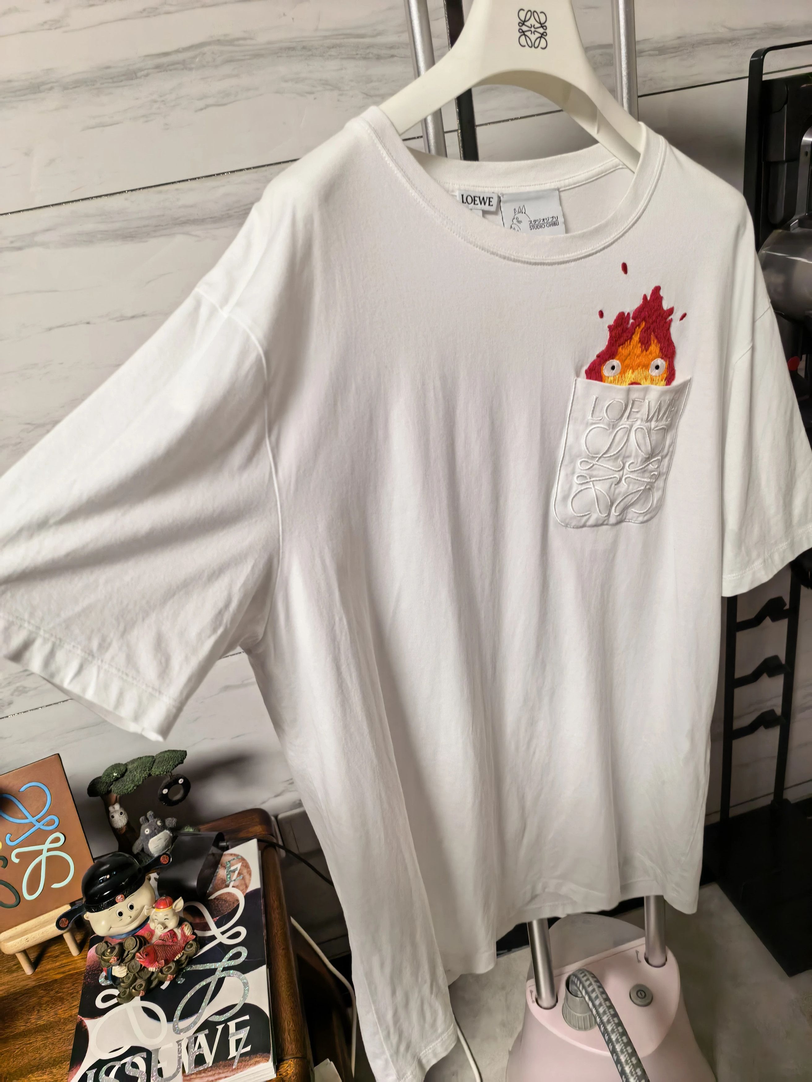 Loewe LOEWE x Howl's Moving Castle SS23 Flame T-shirt M Unworn Size US M / EU 48-50 / 2 - 7 Thumbnail