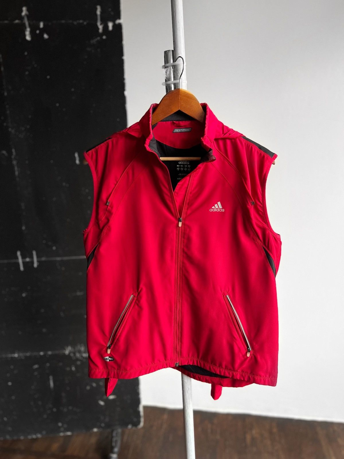 Adidas Adidas Response Hot Pink Womens Full Zip Jacket Vest 2 in 1 Size M / US 6-8 / IT 42-44 - 4 Thumbnail
