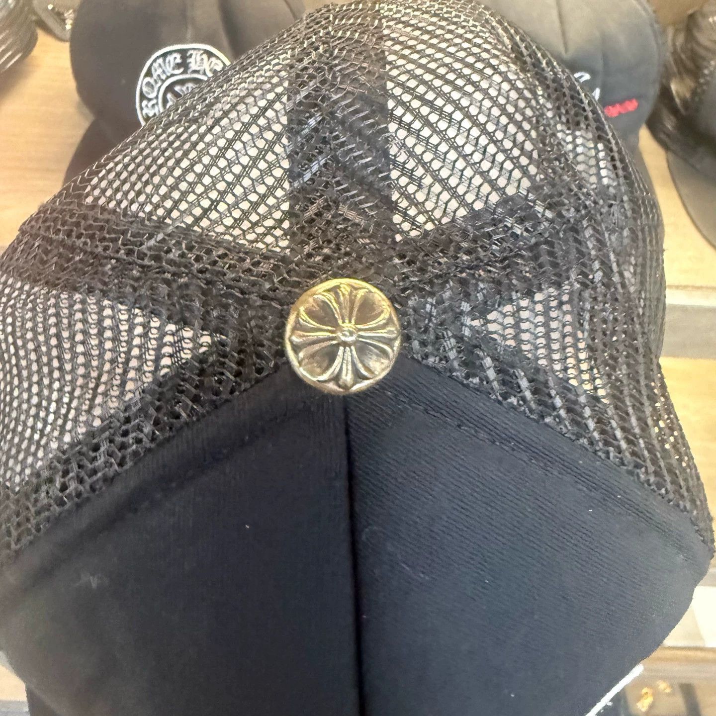 Chrome Hearts Chrome Hearts Sanskrit Embroidered Trucker Hat 99 New Size ONE SIZE - 2 Thumbnail