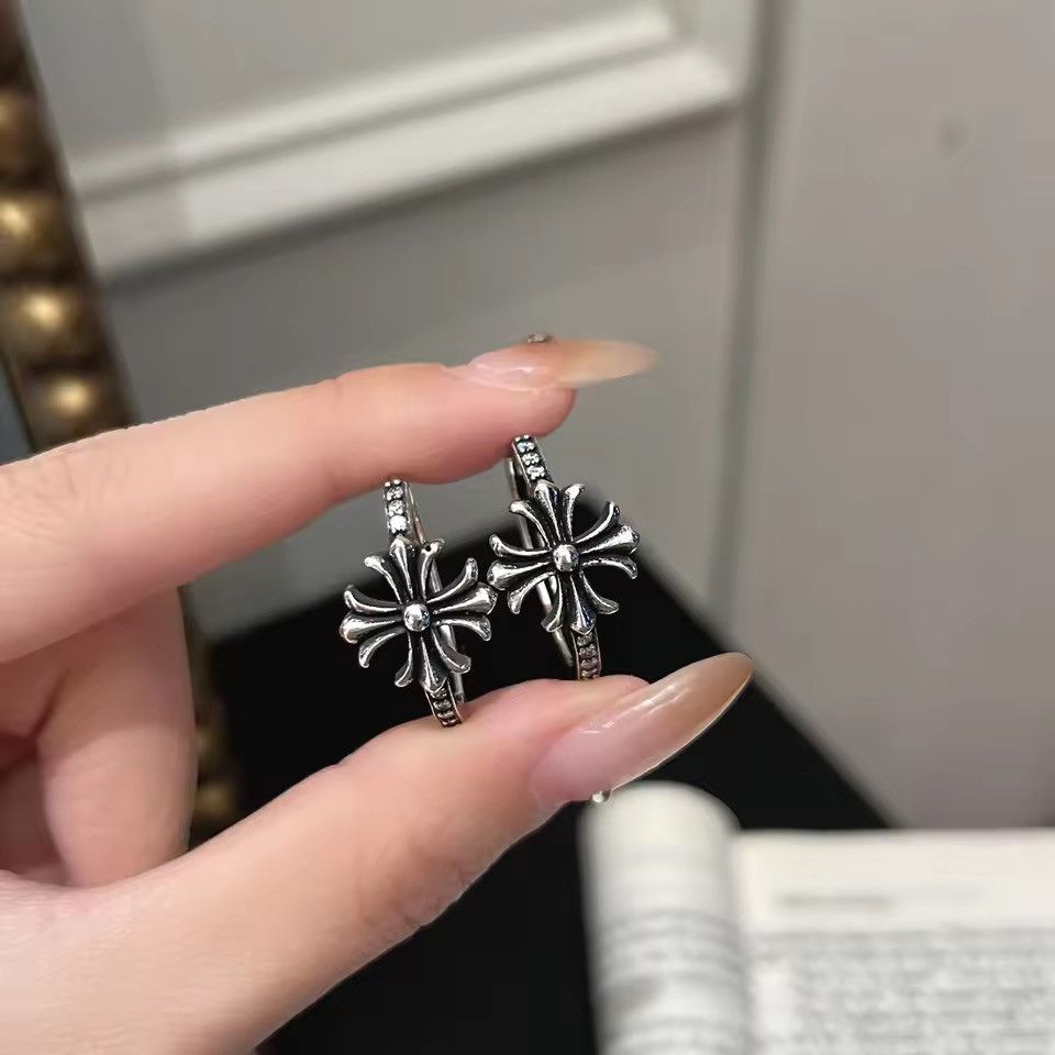 Other Flower Cross Earrings Size ONE SIZE - 1 Thumbnail