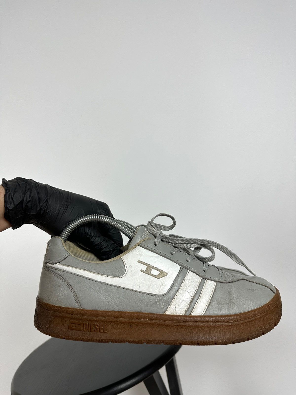Diesel Vintage Diesel Y2K Leather Sneakers Size US 7 / EU 40 - 9 Thumbnail
