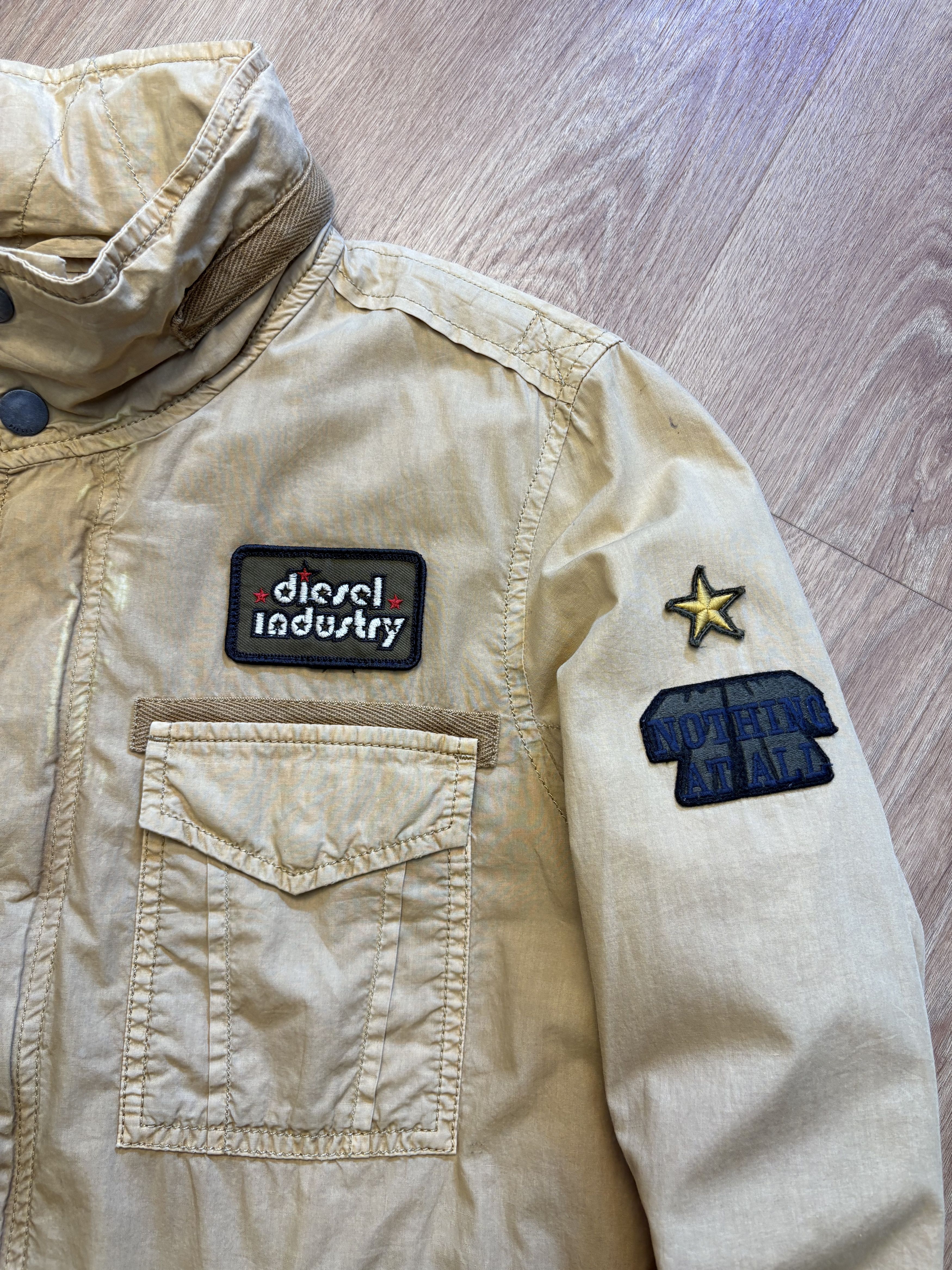 Diesel Diesel Industry 2000s Beige Work Jacket (women's S) Size S / US 4 / IT 40 - 3 Thumbnail
