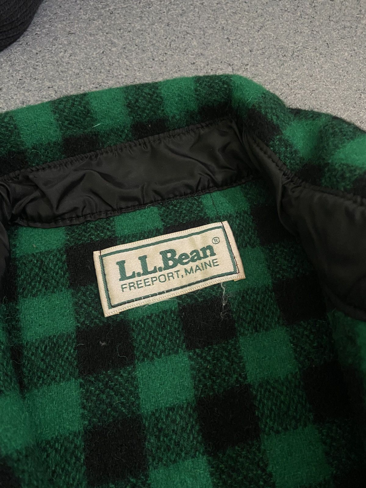 L.L. Bean × Vintage 1980s L.L. Bean Plaid Woll Jacket Size US L / EU 52-54 / 3 - 5 Thumbnail
