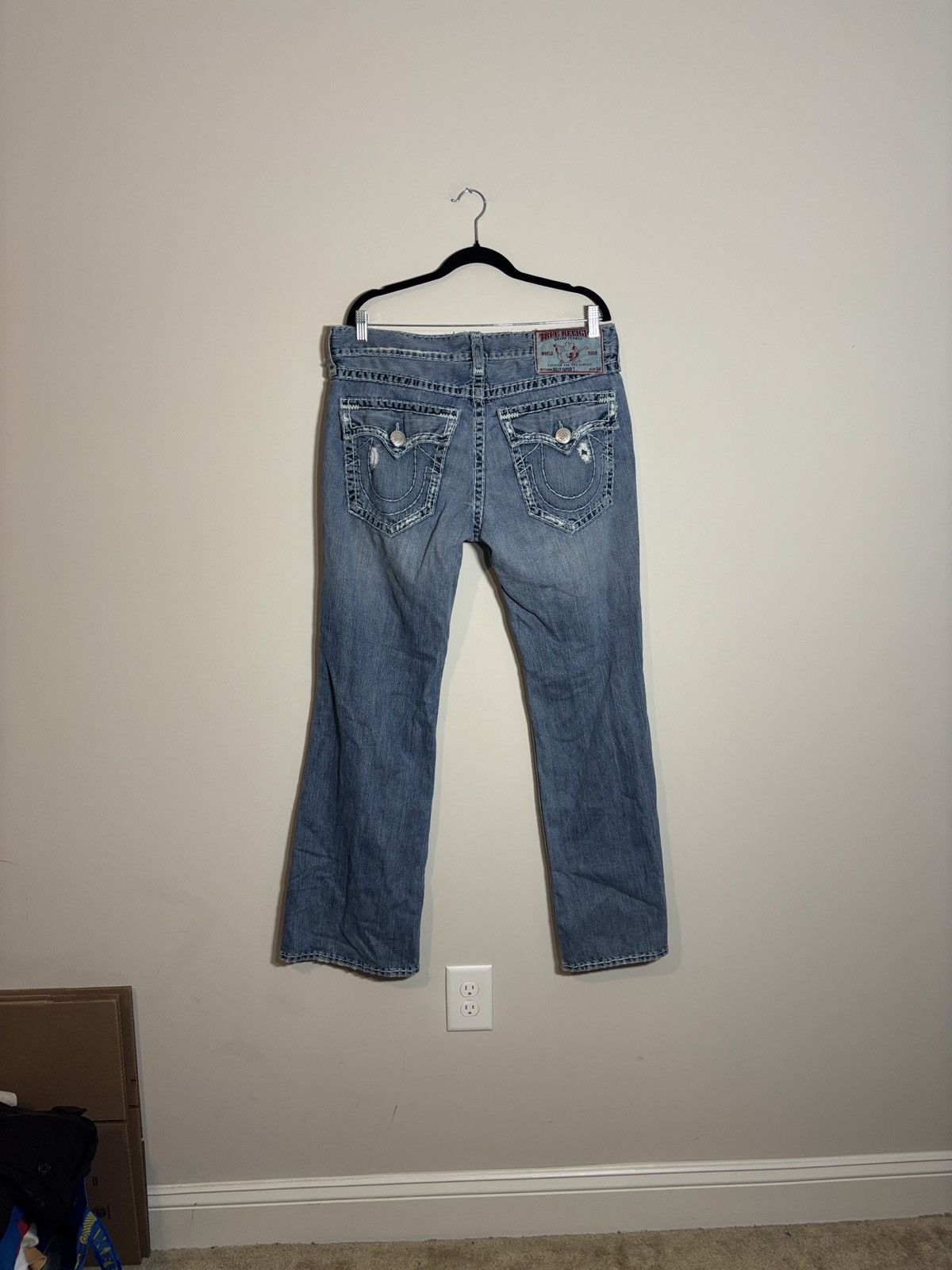 True Religion Vtg True Religion Billy Super T Bootcut Thick Stitch Jeans Size US 36 / EU 52 - 6 Thumbnail
