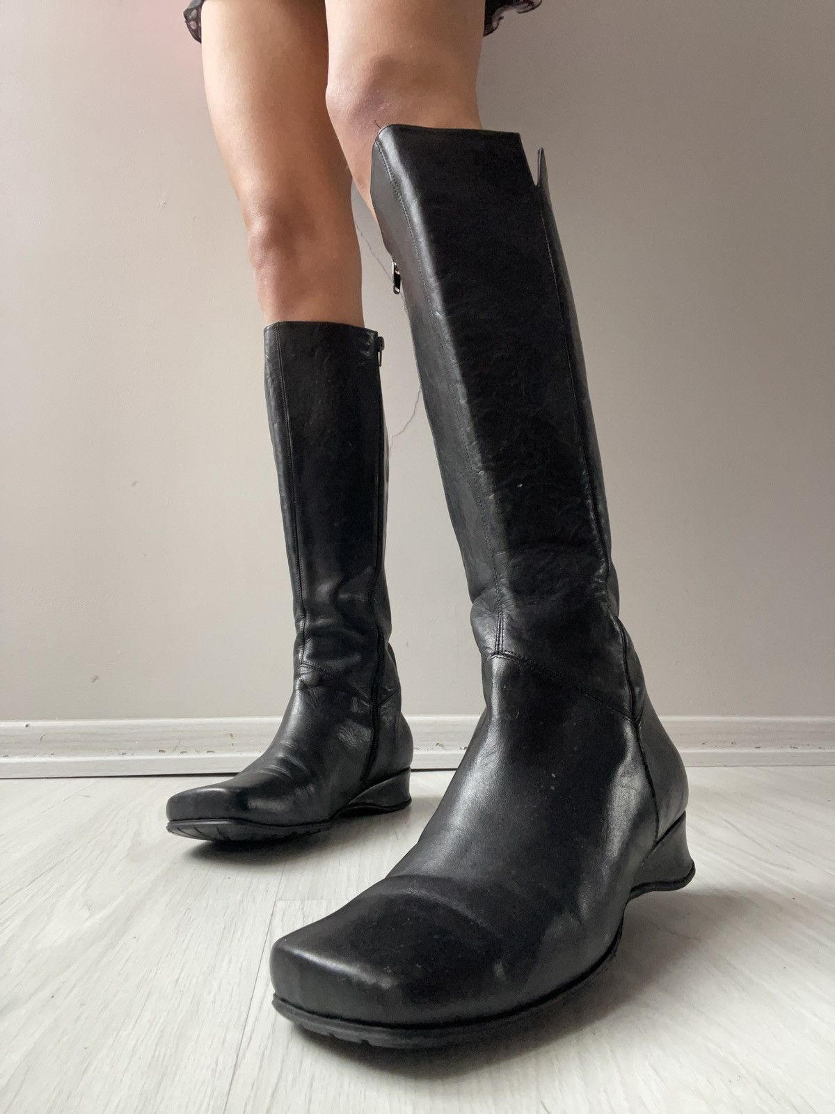 Vintage y2k leather boots Size US 6.5 / IT 36.5 - 2 Thumbnail