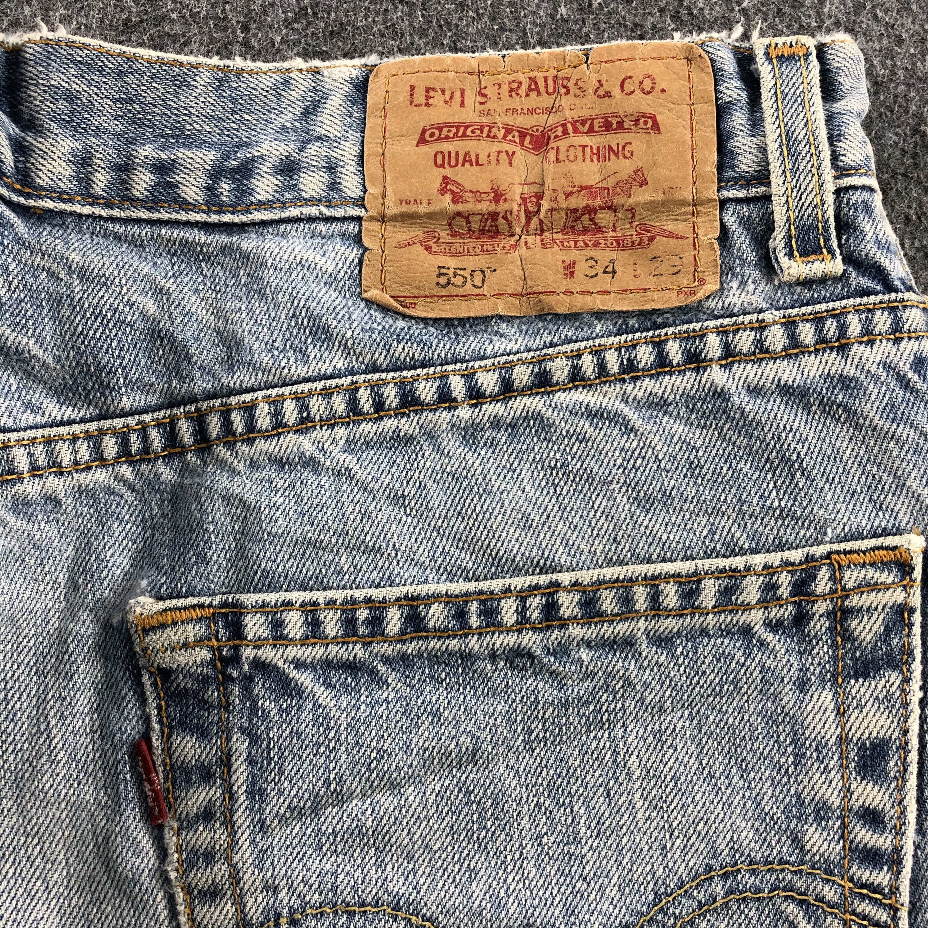 Levi's Light Wash Vintage Levis 550 Jeans-J1100 Size US 33 - 5 Thumbnail