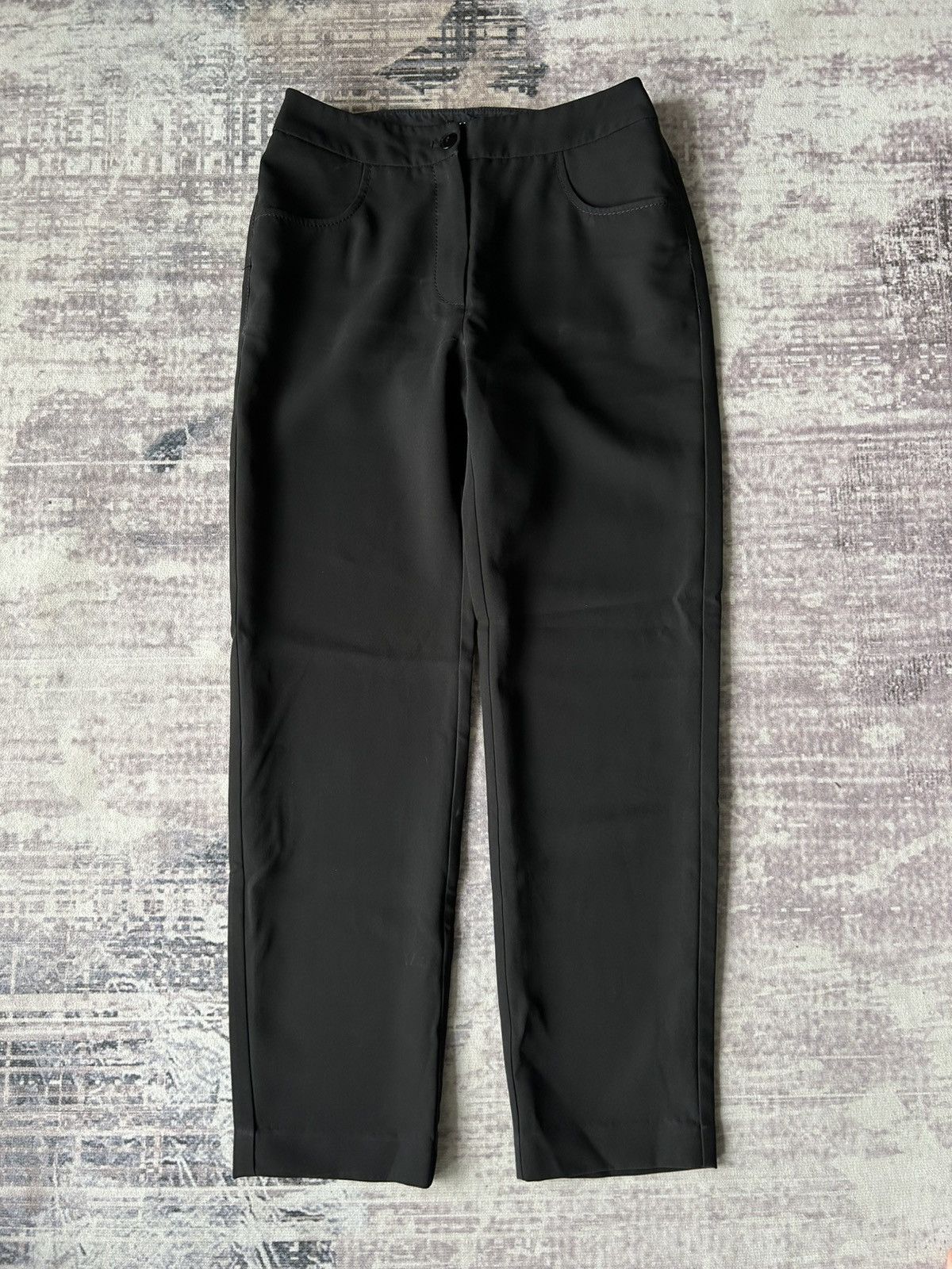 Chanel Vintage Chanel Trousers Black Pants Size 27" / US 4 / IT 40 - 1 Thumbnail