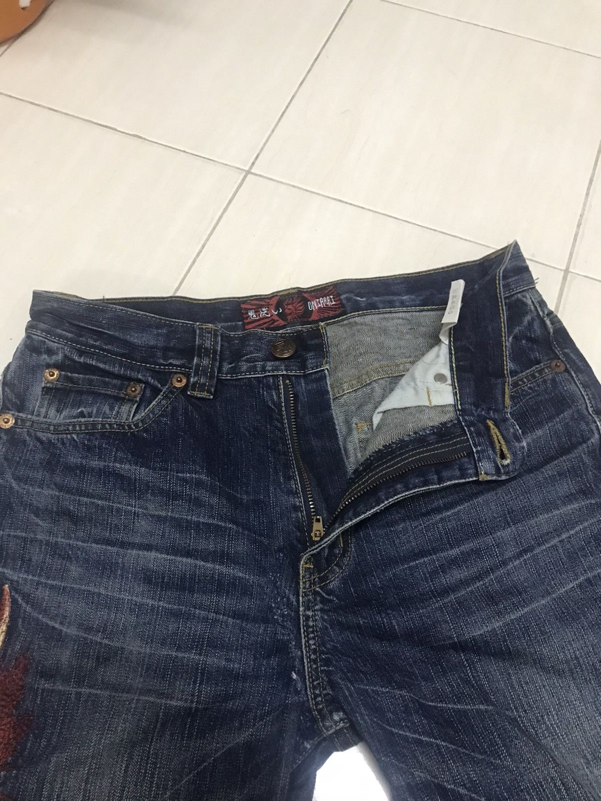 Japanese Brand × Oni × Vintage Oniarai japanese blue jeans denim Size US 32 / EU 48 - 12 Thumbnail