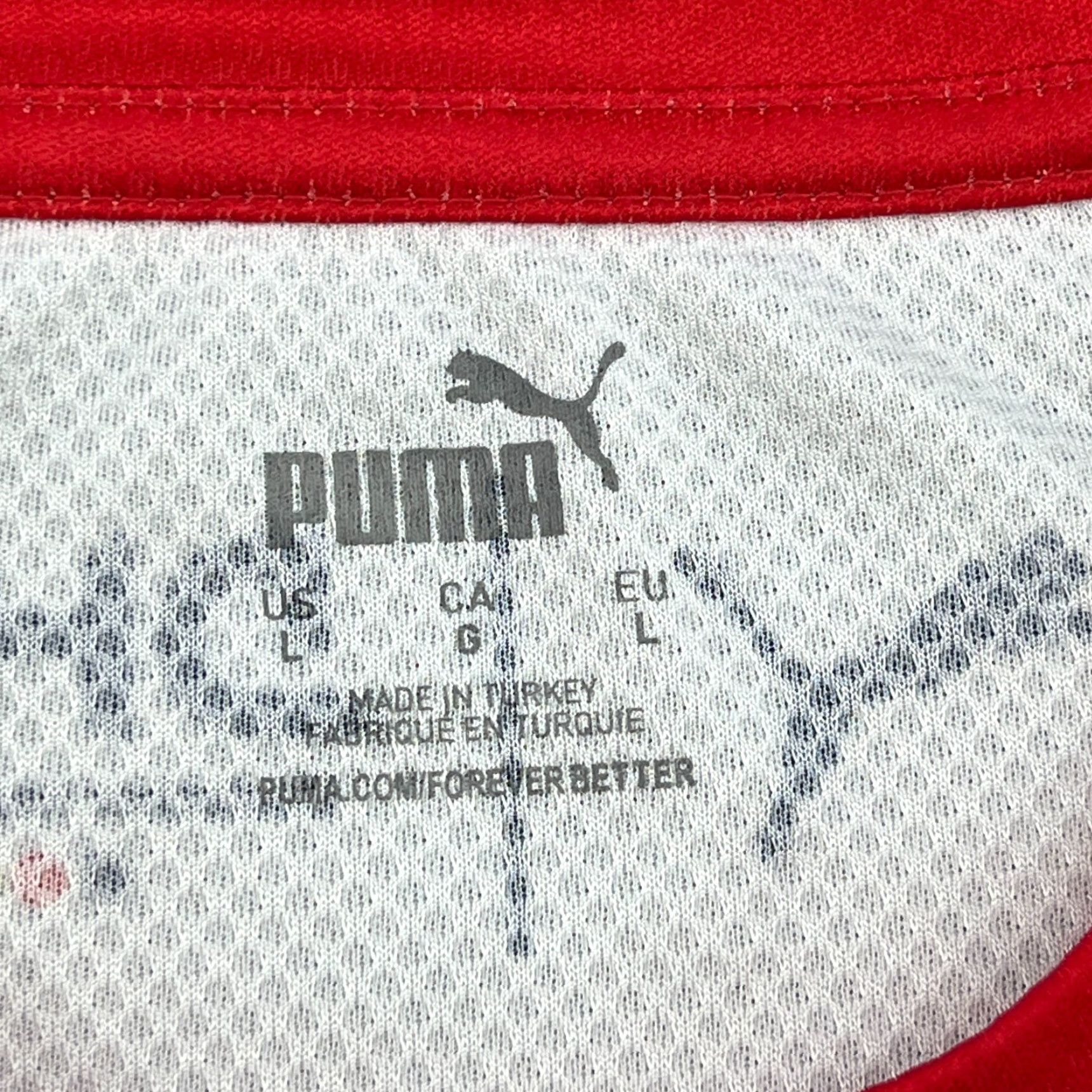 Puma DHB Germany 2021 2020 Johannes Golla Home Handball jersey Mens Large Puma Shirt Short Sleeve White Size US L / EU 52-54 / 3 - 4 Thumbnail