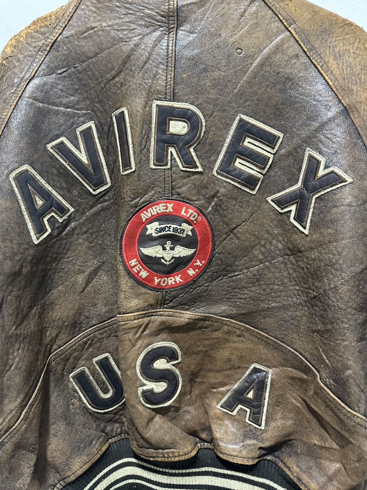 Avirex Vintage Avirex Leather Jacket Bomber Jacket Design USA Size US M / EU 48-50 / 2 - 9 Thumbnail