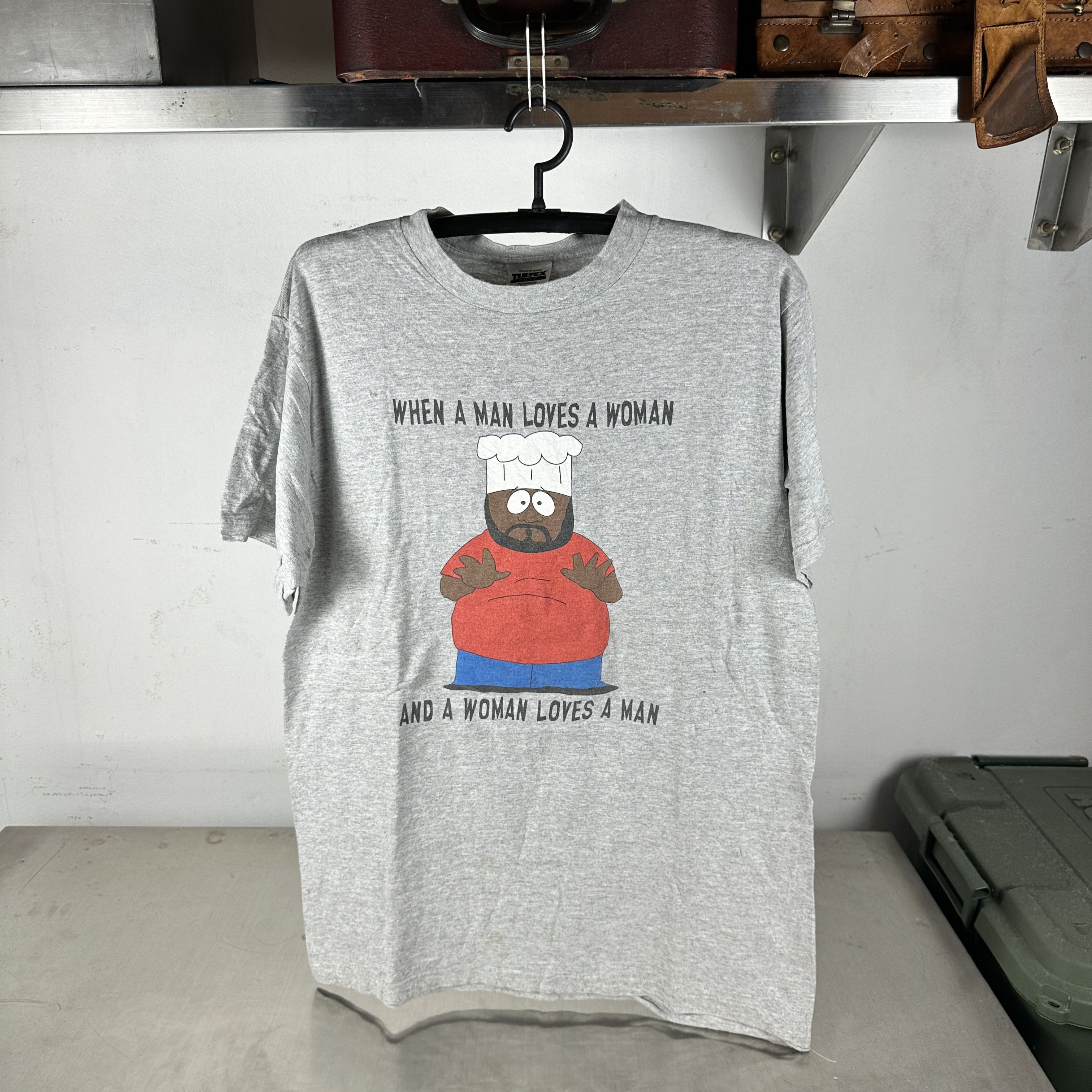 1998 South Park Chef When a Man Loves a Woman Promo T-Shirt