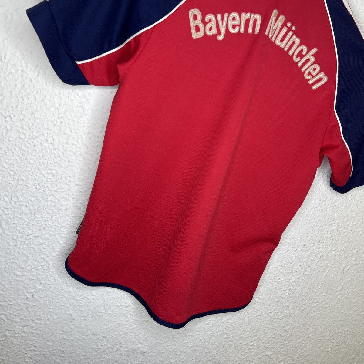 Adidas × Vintage Vintage Adidas Bayern Munich Navy Red Jersey 90s Tshirt Kit Size US XS / EU 42 / 0 - 8 Thumbnail