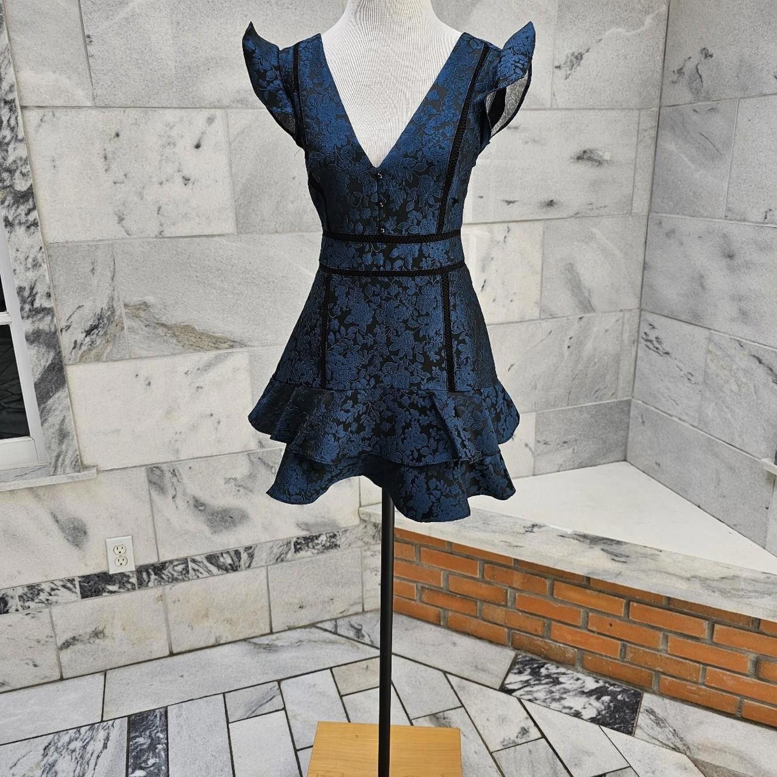 Lulus Lulus Women's Blue and Black Dress Size S / US 4 / IT 40 - 1 Thumbnail