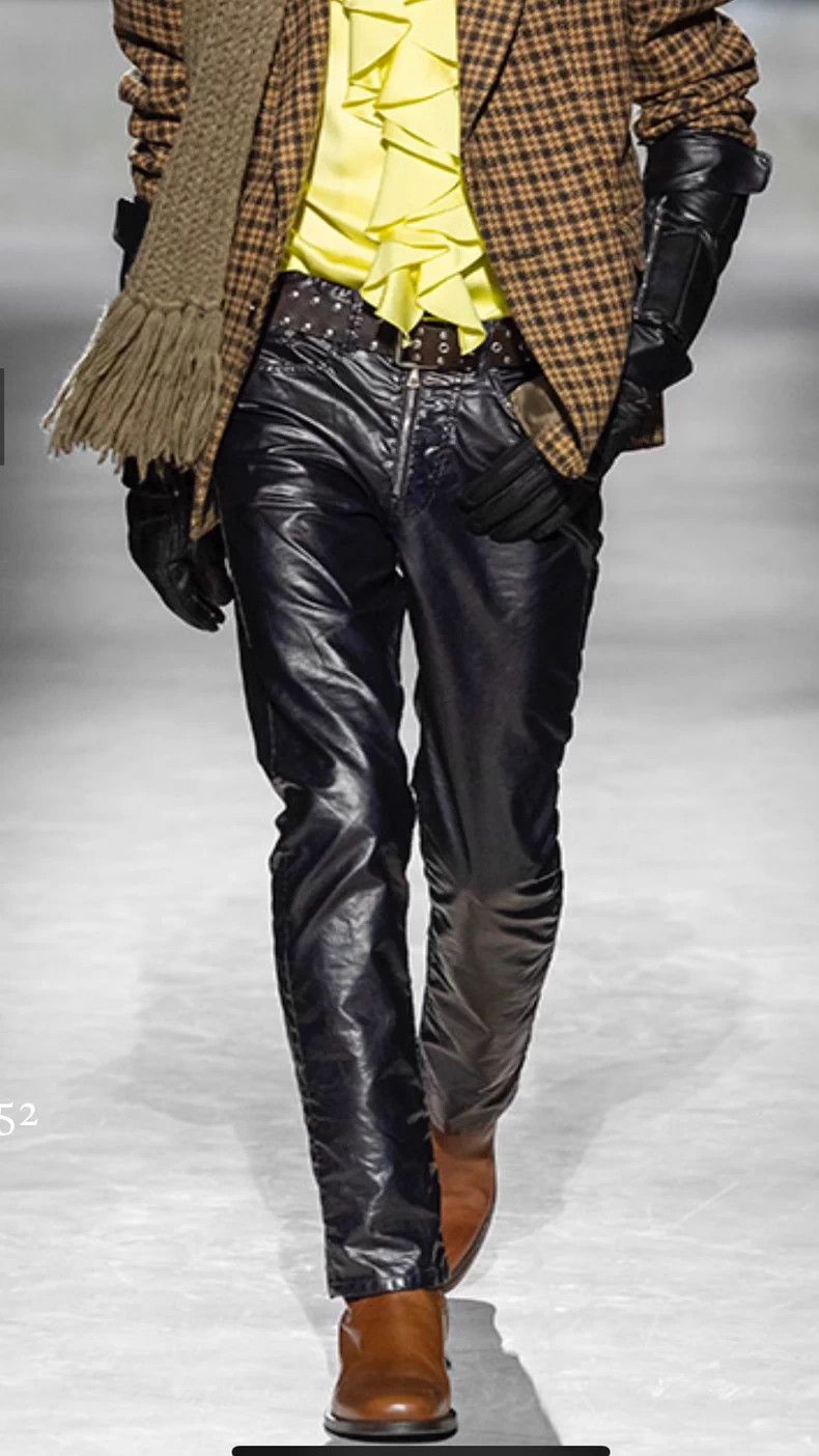 Dries Van Noten Dries Van Noten Faux Leather Pants Size US 32 / EU 48 - 1 Thumbnail