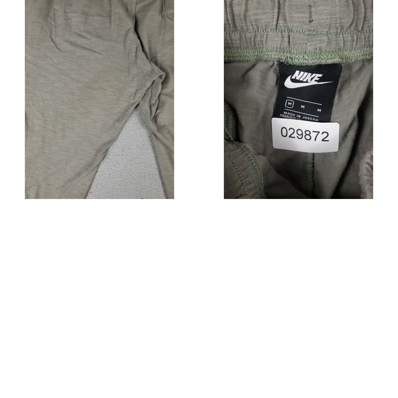 Nike Nike Pants Mens Size Medium Beige/Gray Swoosh Jogger Sweatpants Size US 31 - 8 Thumbnail