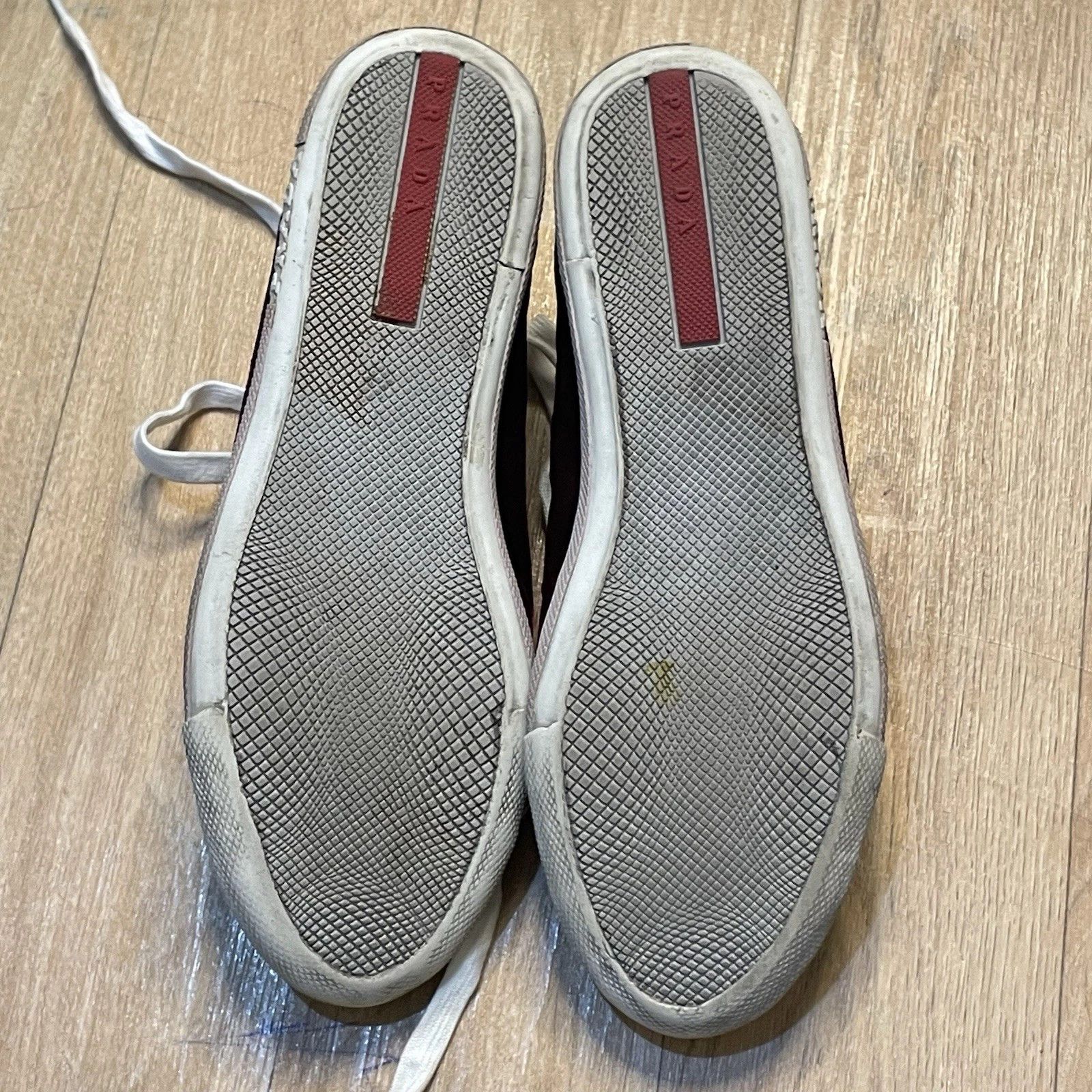 Prada Share Prada Sport Sneakers velvet Low Top Lace Up Cap Toe Size US 6 / IT 36 - 12 Thumbnail