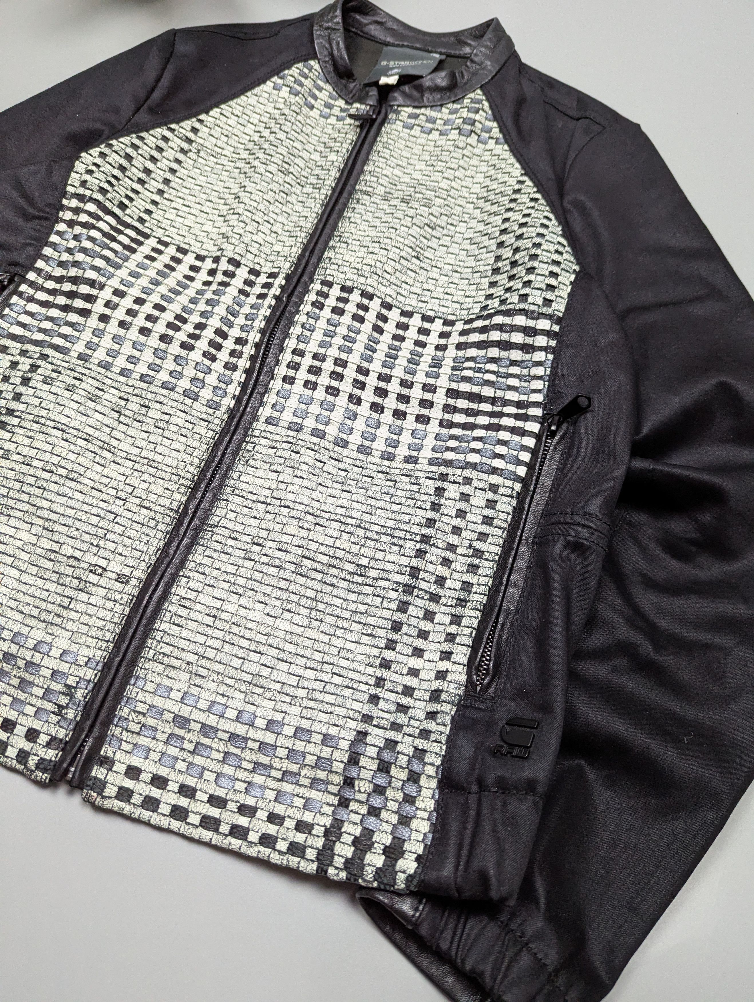 G-Star G-STAR RAW MARRINGTON Leather Biker Motorcycle Bomber Jacket Size S / US 4 / IT 40 - 5 Thumbnail