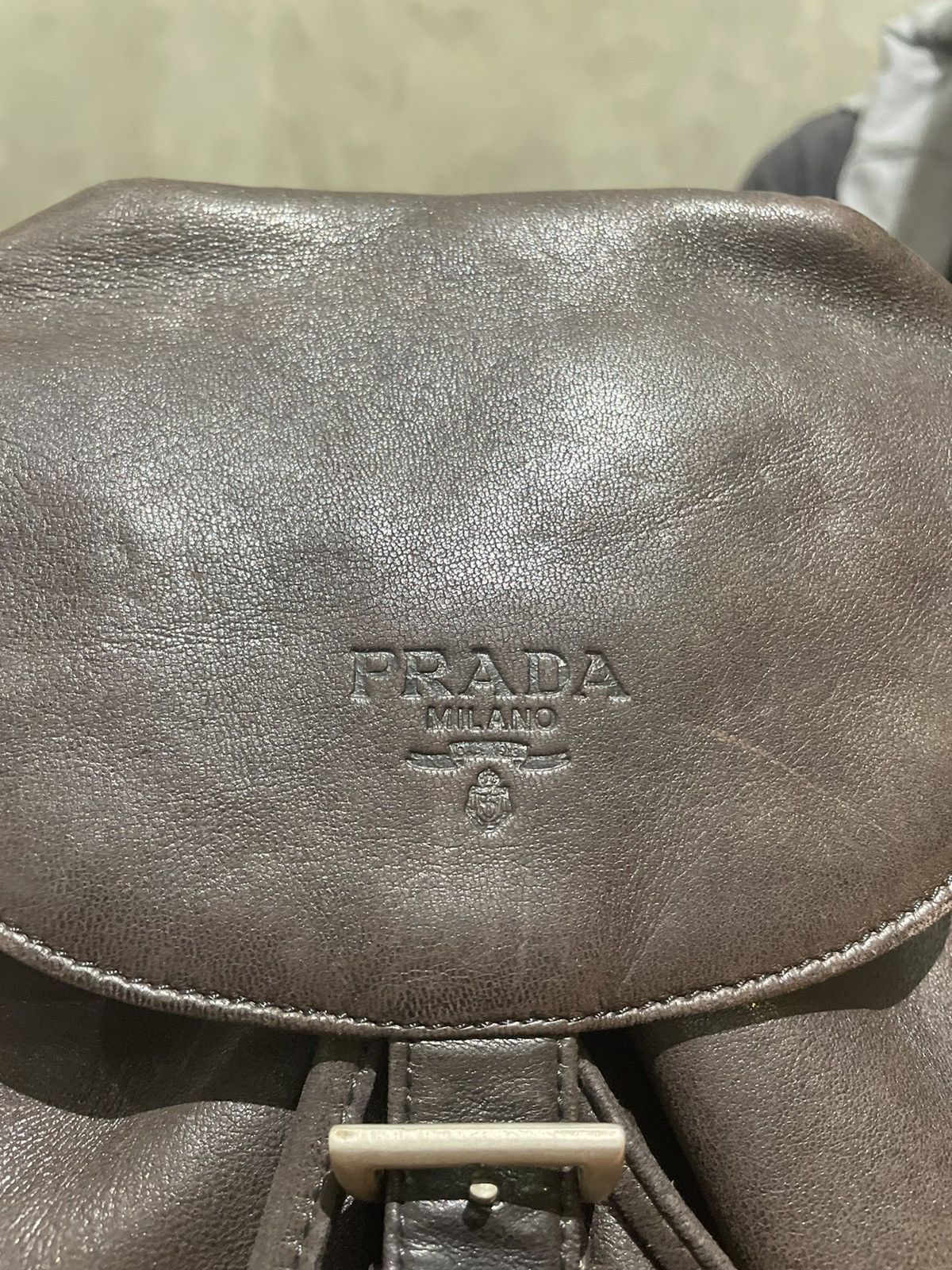 Prada × Vintage Prada Backpack Leather in Chain Strap Size ONE SIZE - 11 Thumbnail