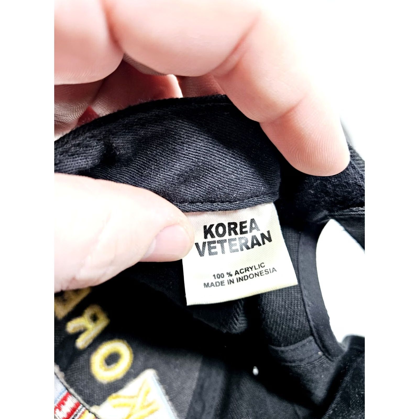 Bally VINTAGE Korea Veteran Ball Cap Hat Black Korean War Vet Adjustable One Size Men Baseball Cap Size ONE SIZE - 8 Thumbnail