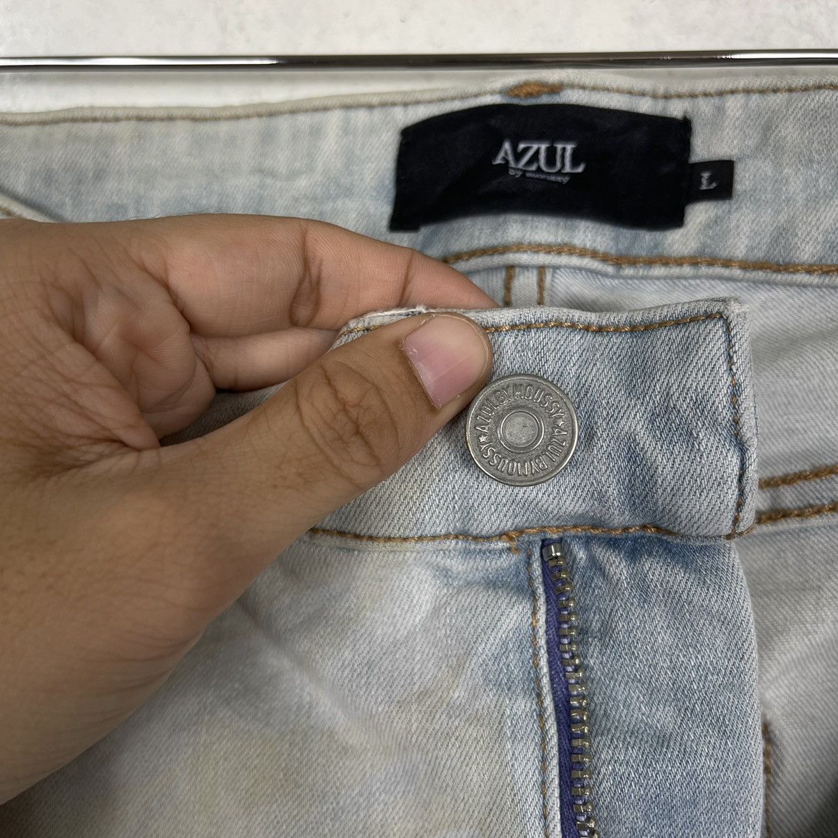 Japanese Brand Azul By Moussy Inspired Hysteric Glamour Skinny Jeans Size US 32 / EU 48 - 13 Thumbnail
