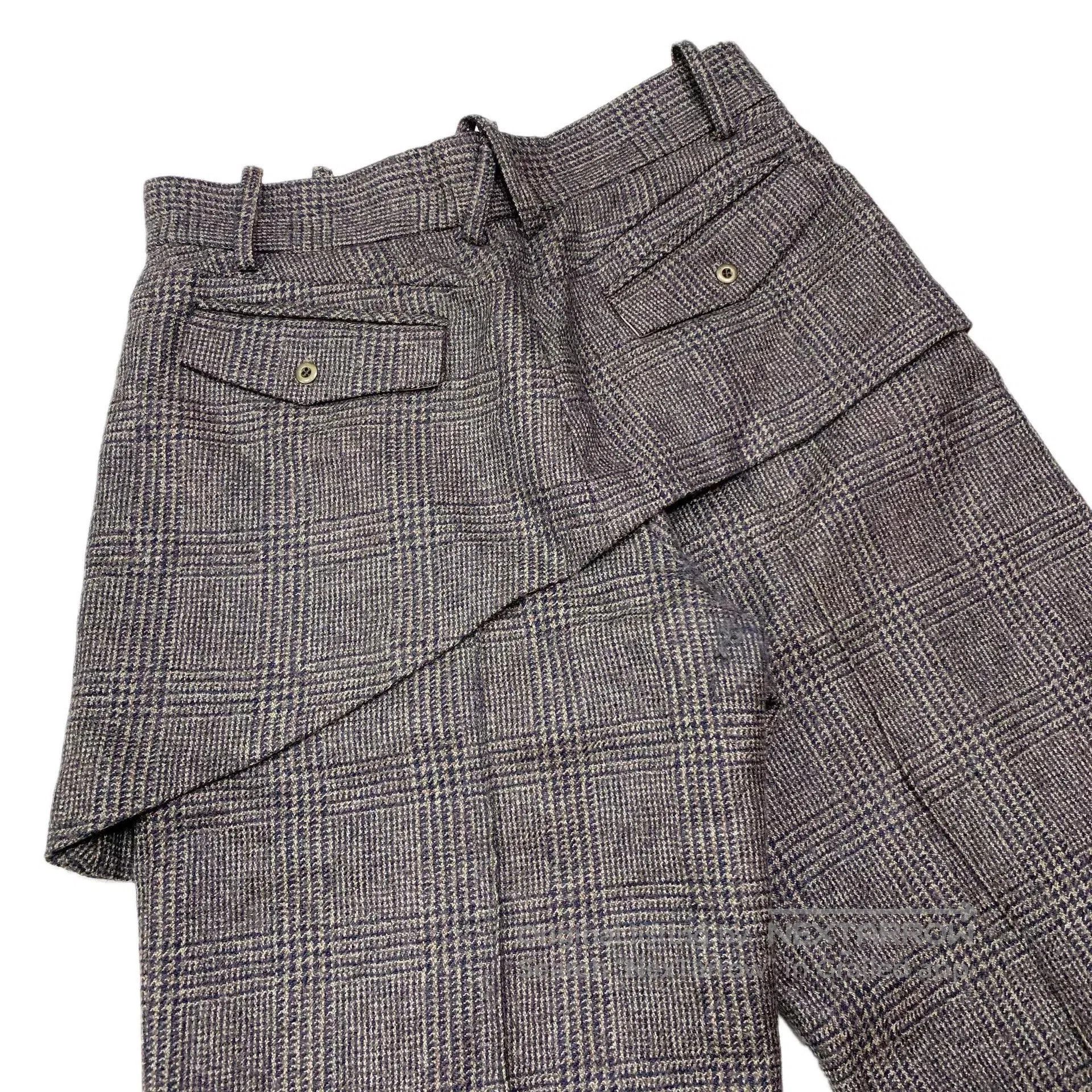 Kazuki Kuraishi unique houndstooth pattern wool long pants. Size 28" / US 6 / IT 42 - 5 Thumbnail