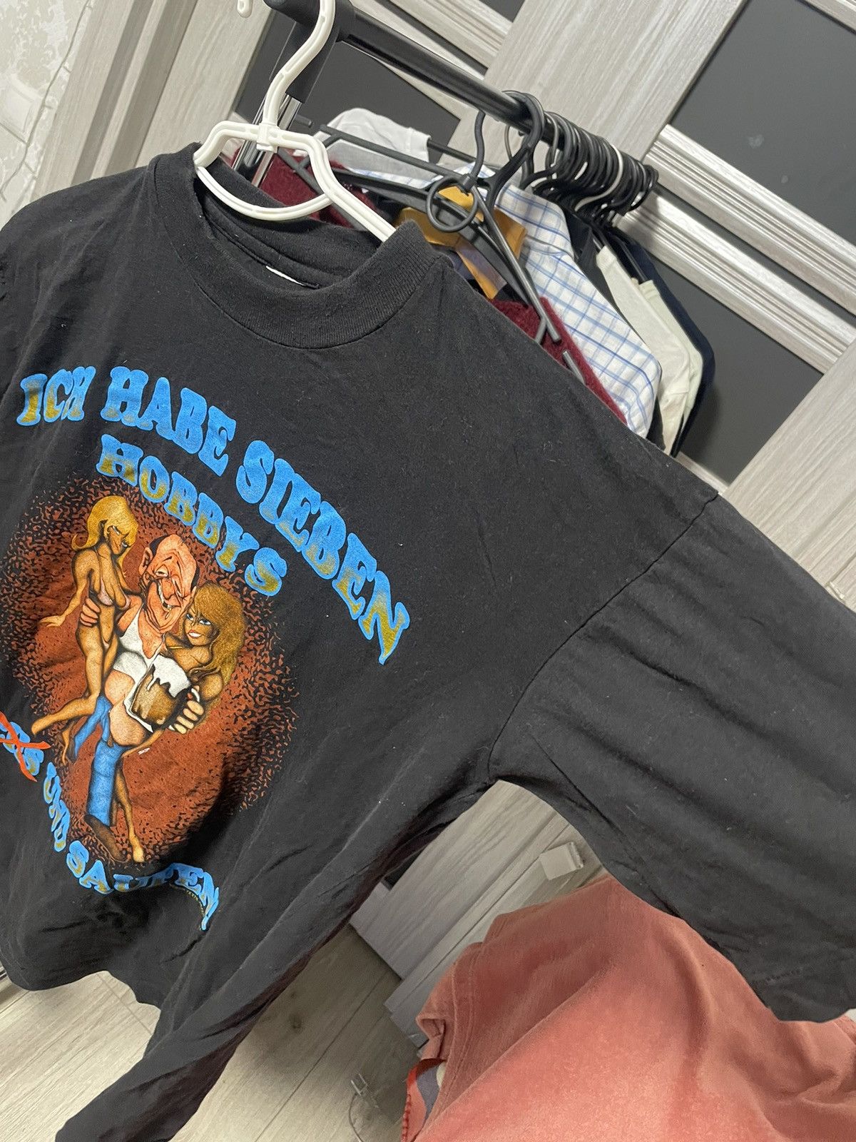 Vintage Vintage 1993 German Graphic Tee Beer Ich Habe Sieben Hobbys Size US M / EU 48-50 / 2 - 5 Thumbnail