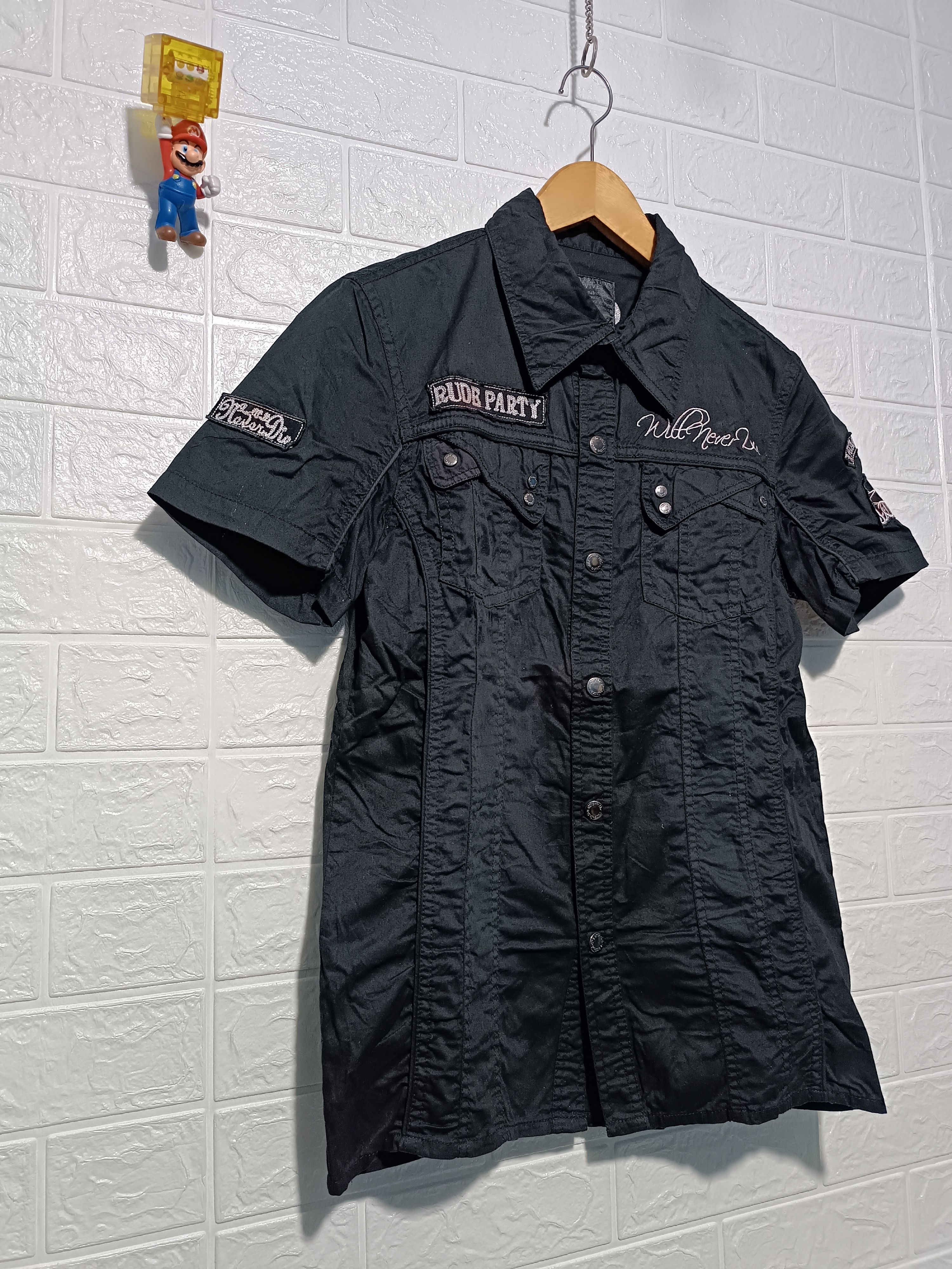 In The Attic Vintage In The Attic Short Sleeve Shirt Gothic Grunge Style Size US M / EU 48-50 / 2 - 5 Thumbnail