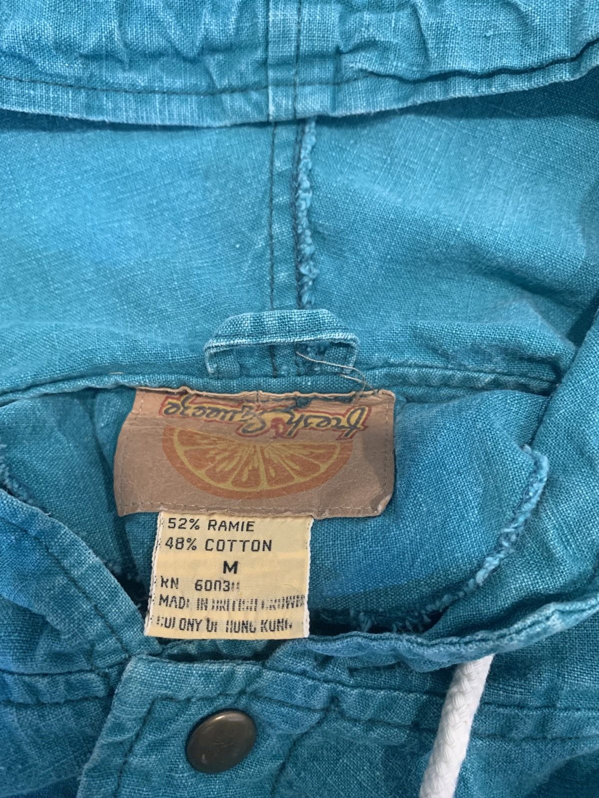 Vintage 90s fresh squeeze hooded varsiety jacket Size US M / EU 48-50 / 2 - 4 Thumbnail