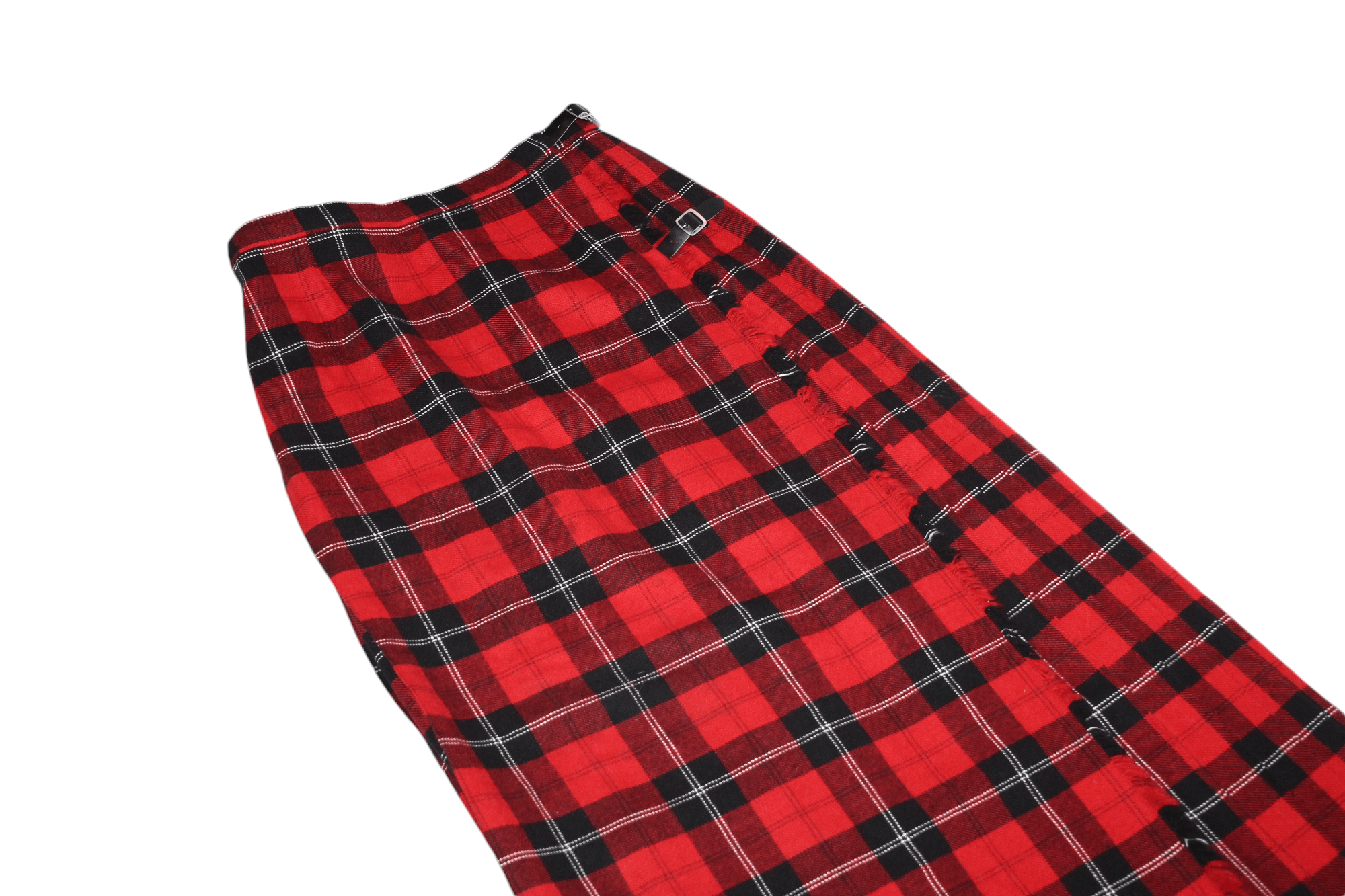 Johnstons Of Elgin VTG🔥80's Moffat Weavers Scotland Classic Tartan Wrap Kilt Size US 30 / EU 46 - 3 Thumbnail