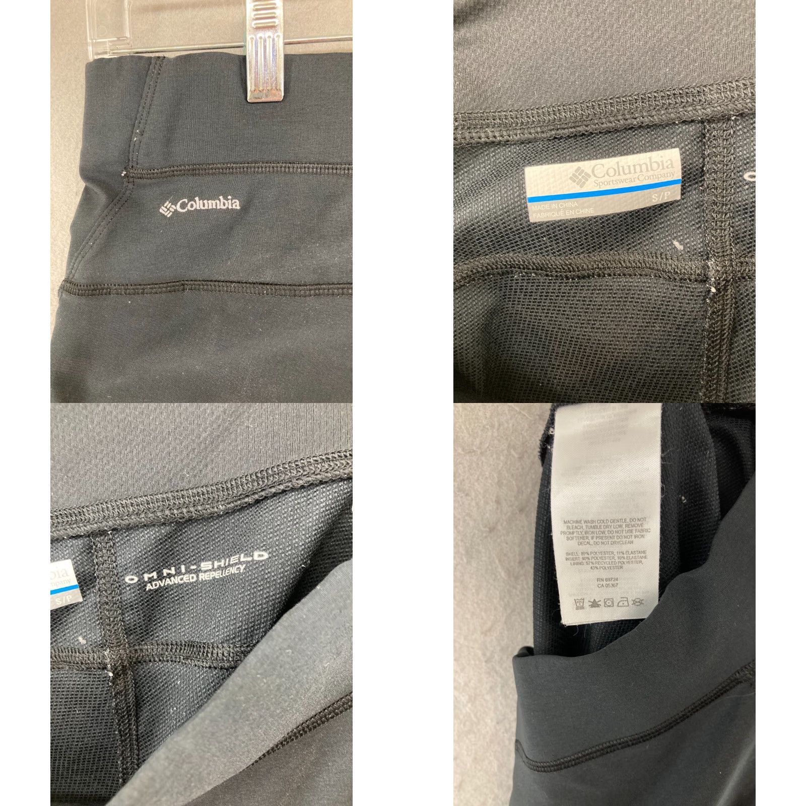 Vintage Columbia Womens Pants Small Black Omni-Shade Athletic Yoga Outdoor Size 28" / US 6 / IT 42 - 8 Thumbnail