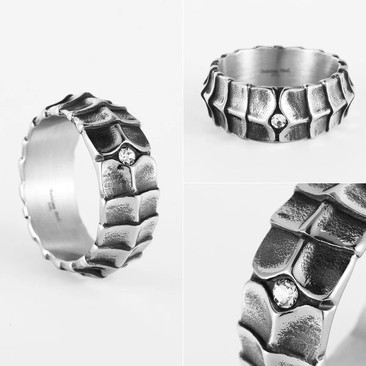 Jewelry Eivil Dragon Scales Ring Size ONE SIZE - 3 Thumbnail