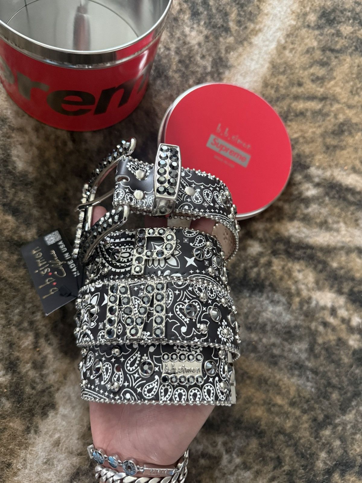B.B. Simon × Supreme SUPREME BB SIMON BANDANA BELT Size 34 - 3 Thumbnail