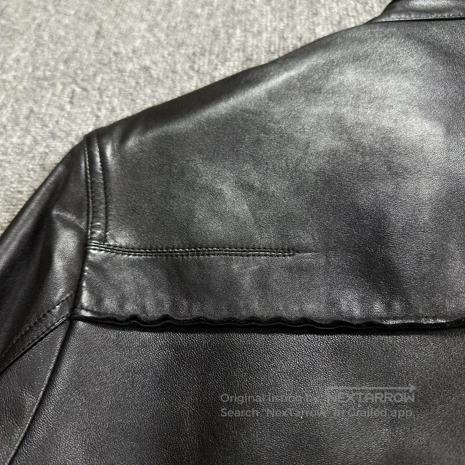 Dior dior homme black leather motorcycle jacket. Size US M / EU 48-50 / 2 - 6 Thumbnail