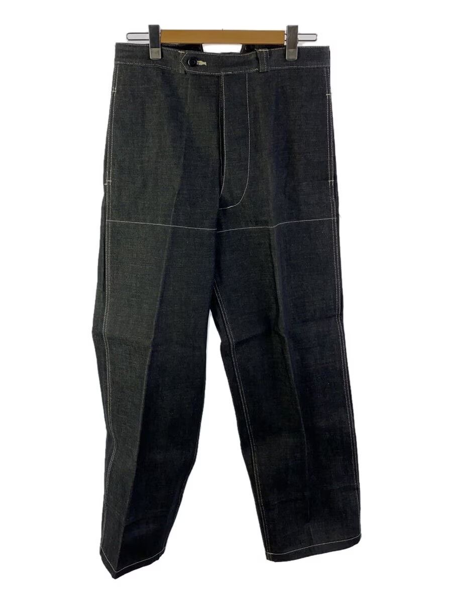 Y's for Men × Yohji Yamamoto Contrast Stitch Wide Leg Denim Jeans Size US 33 - 1 Thumbnail