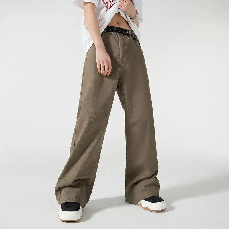 Japanese Brand Loose wide leg straight leg solid color jeans Size US 32 / EU 48 - 6 Thumbnail