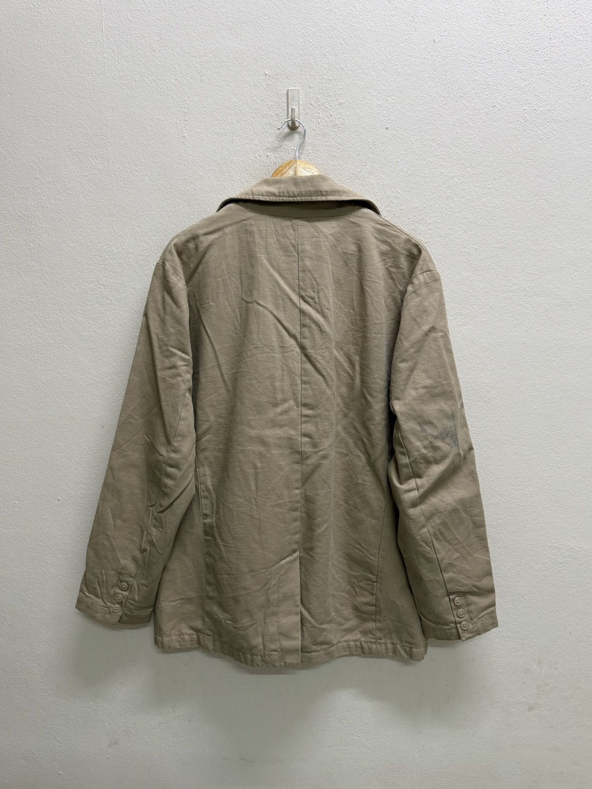 Gap Gap Double Breasted Car Coat Khaki Cotton Blend Jacket Size US L / EU 52-54 / 3 - 23 Thumbnail