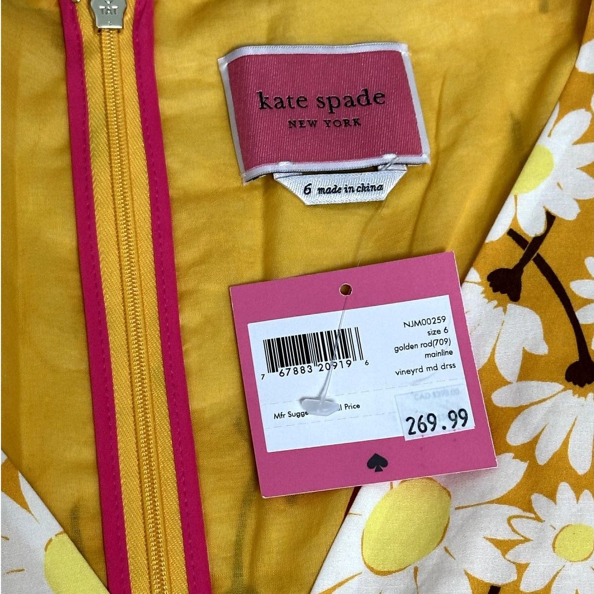 Kate Spade Kate Spade Kate Daisy Poplin Vineyard Midi Dress Size 6 Size M / US 6-8 / IT 42-44 - 11 Thumbnail