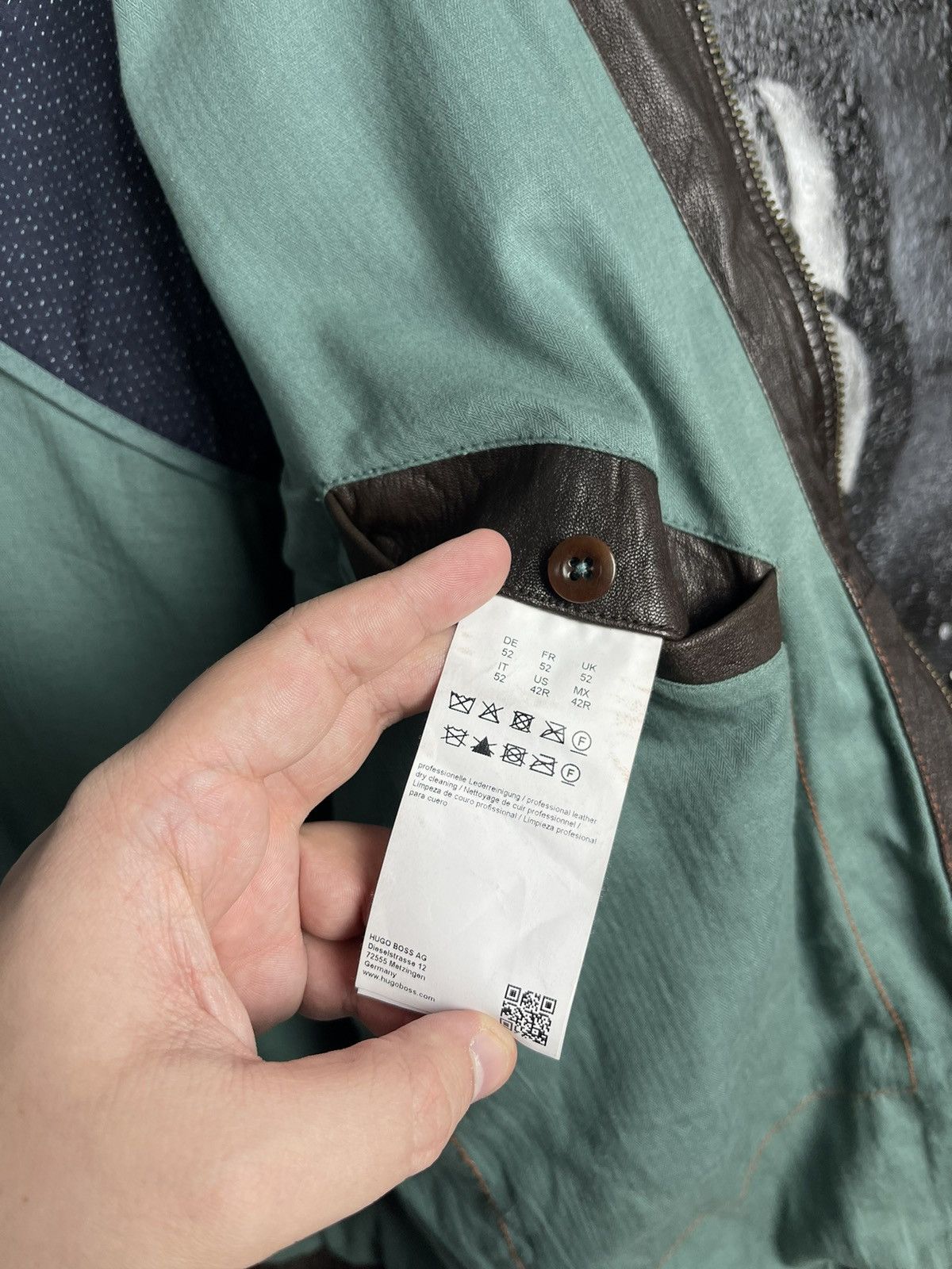 Hugo Boss Hugo Boss Orange Utility Leather Jacket Men’s Size 52 Size US L / EU 52-54 / 3 - 14 Thumbnail