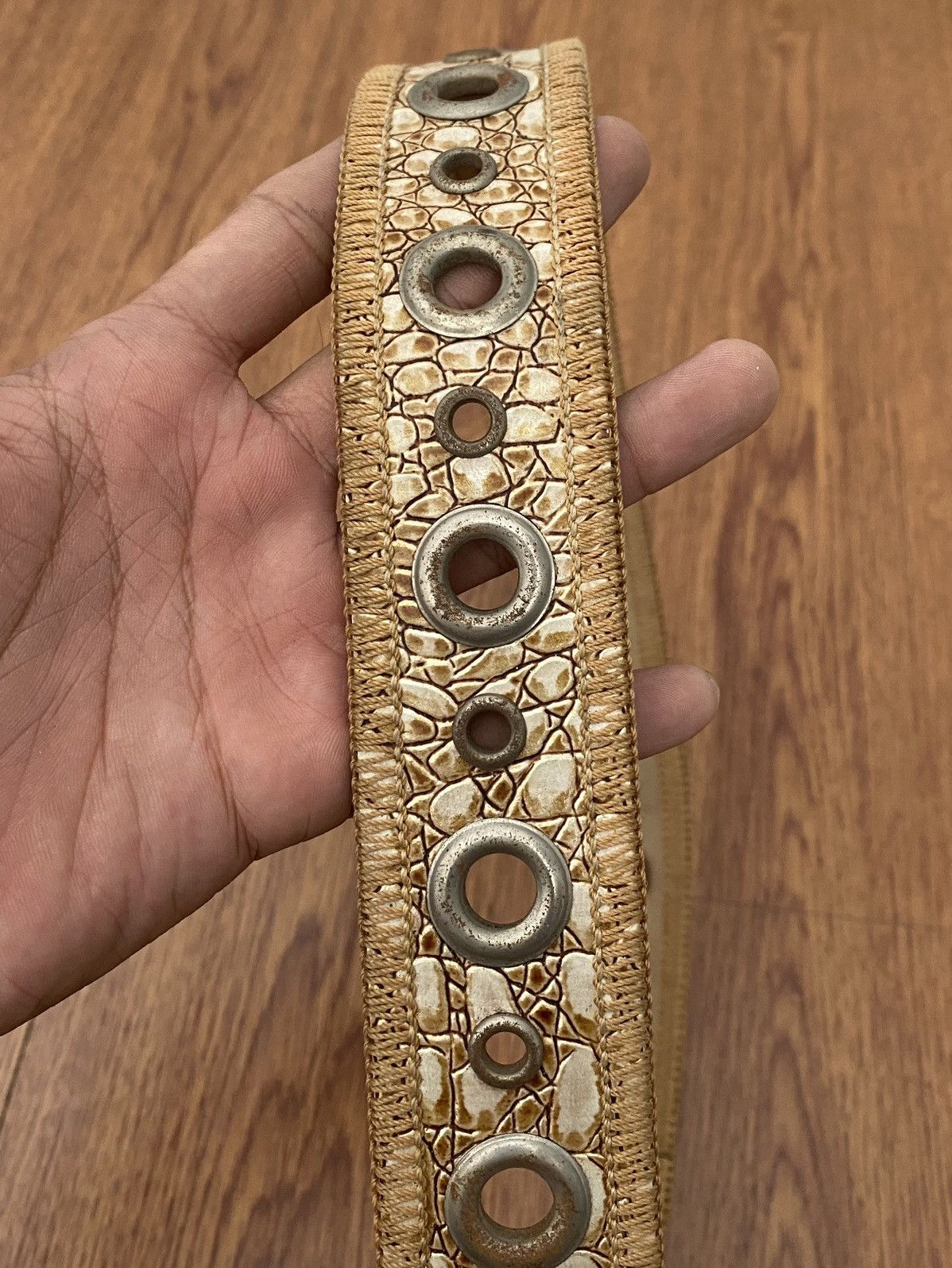 If Six Was Nine × Japanese Brand × Le Grande Bleu (L.G.B.) Ringer croco belt Size ONE SIZE - 3 Thumbnail