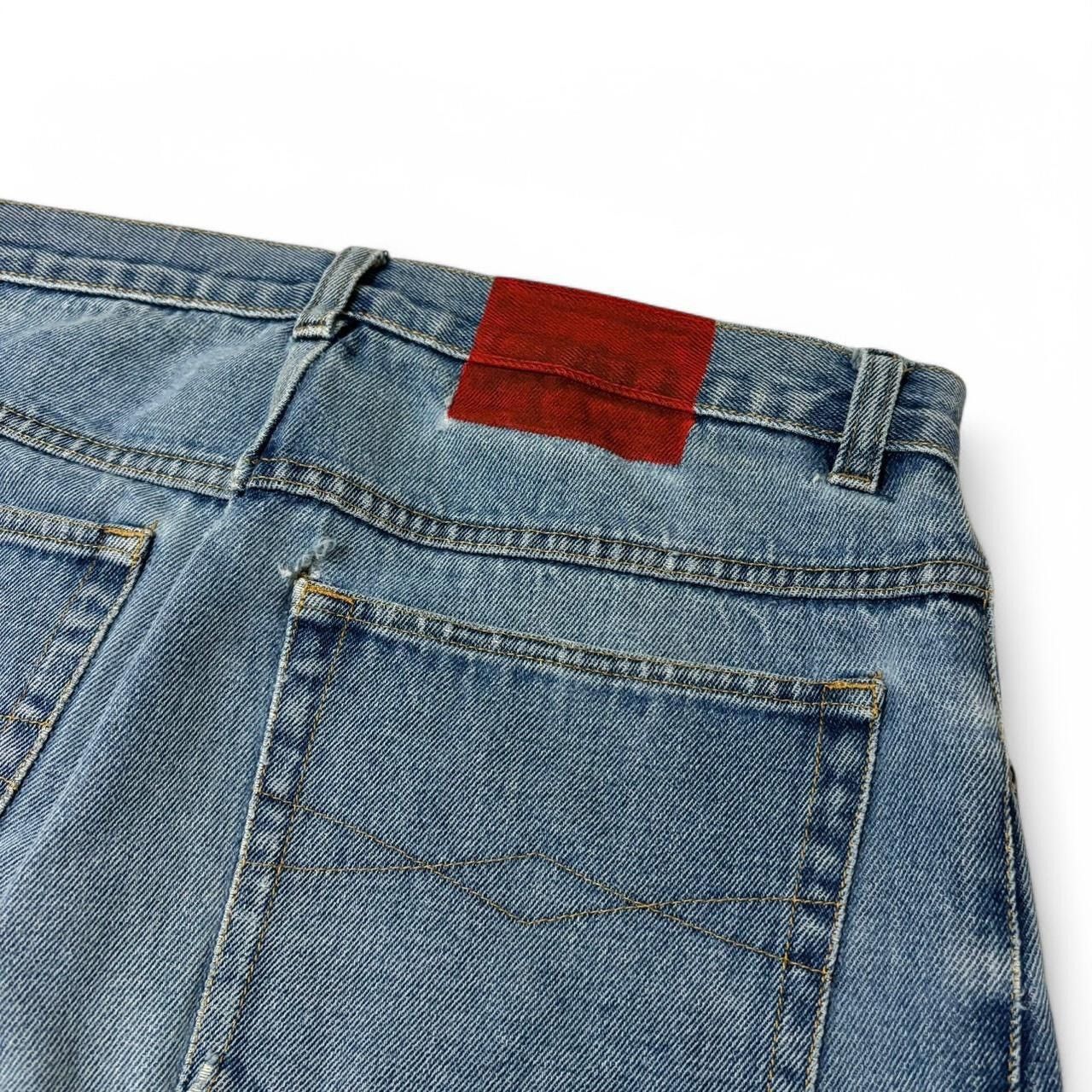 Vintage Vintage 1990s Custom Painted Blue Denim Jeans Size US 32 / EU 48 - 8 Thumbnail
