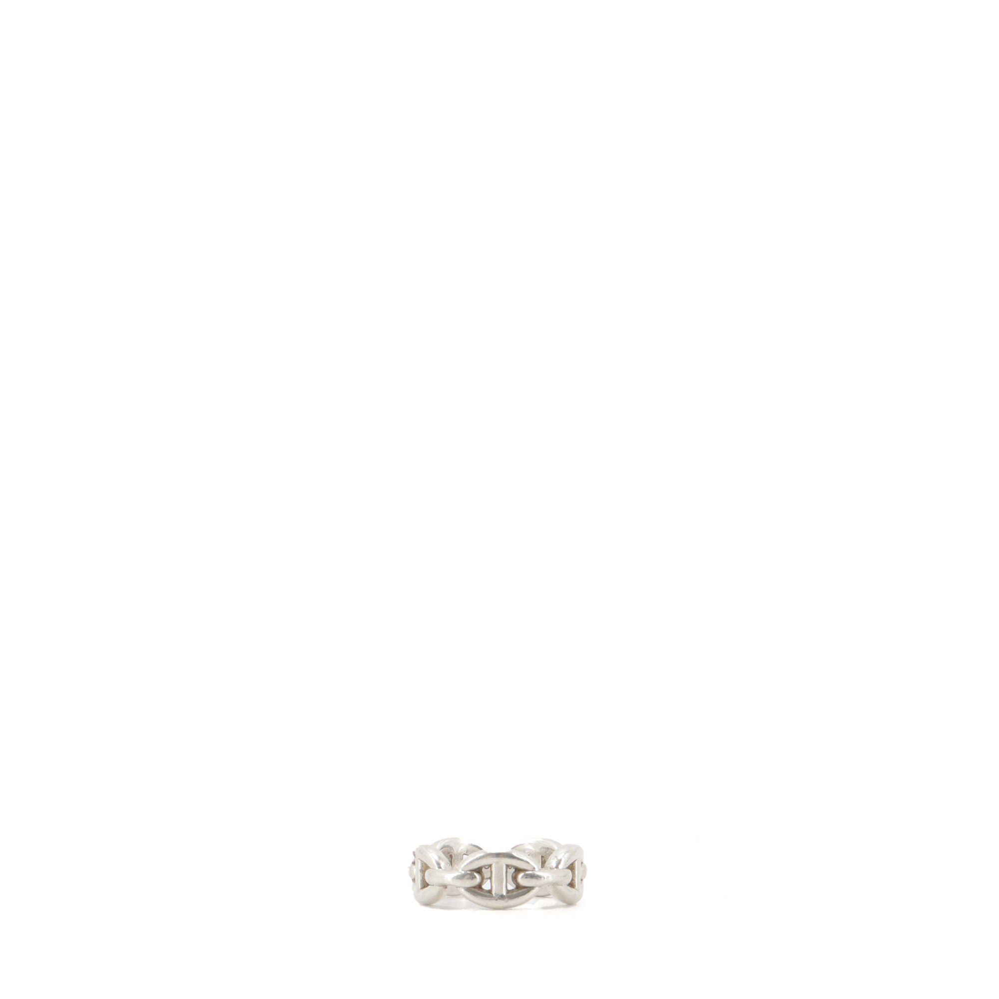 Hermes HERMÈS - Hermès Chaîne d'Ancre ring in silver (T50) Size ONE SIZE - 1 Thumbnail