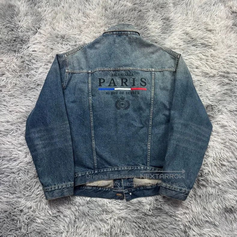 Balenciaga Balenciaga Wheat ear denim jacket jacket Size US M / EU 48-50 / 2 - 5 Thumbnail